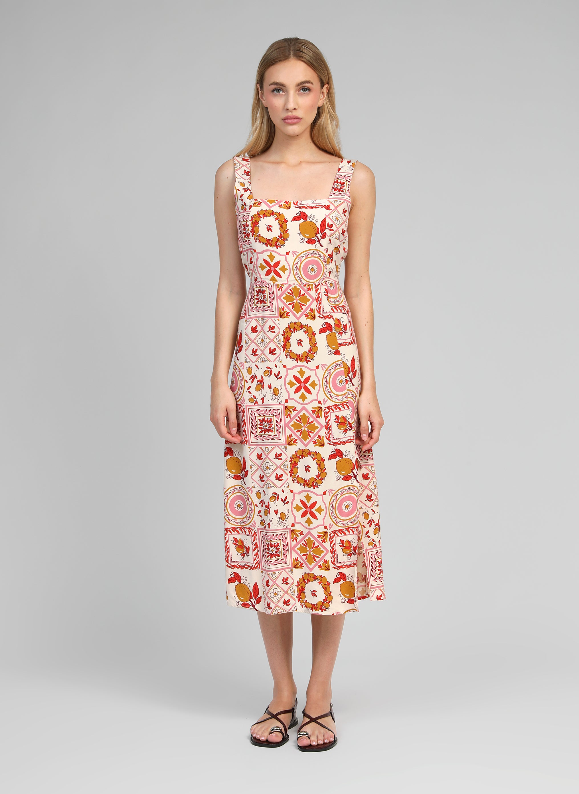 ROBE MIDI MANILY rizzo rose