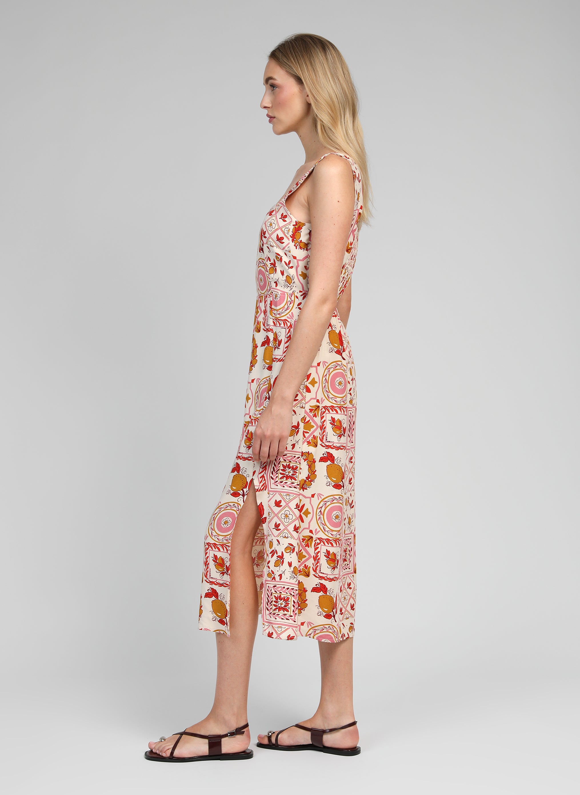 ROBE MIDI MANILY rizzo rose