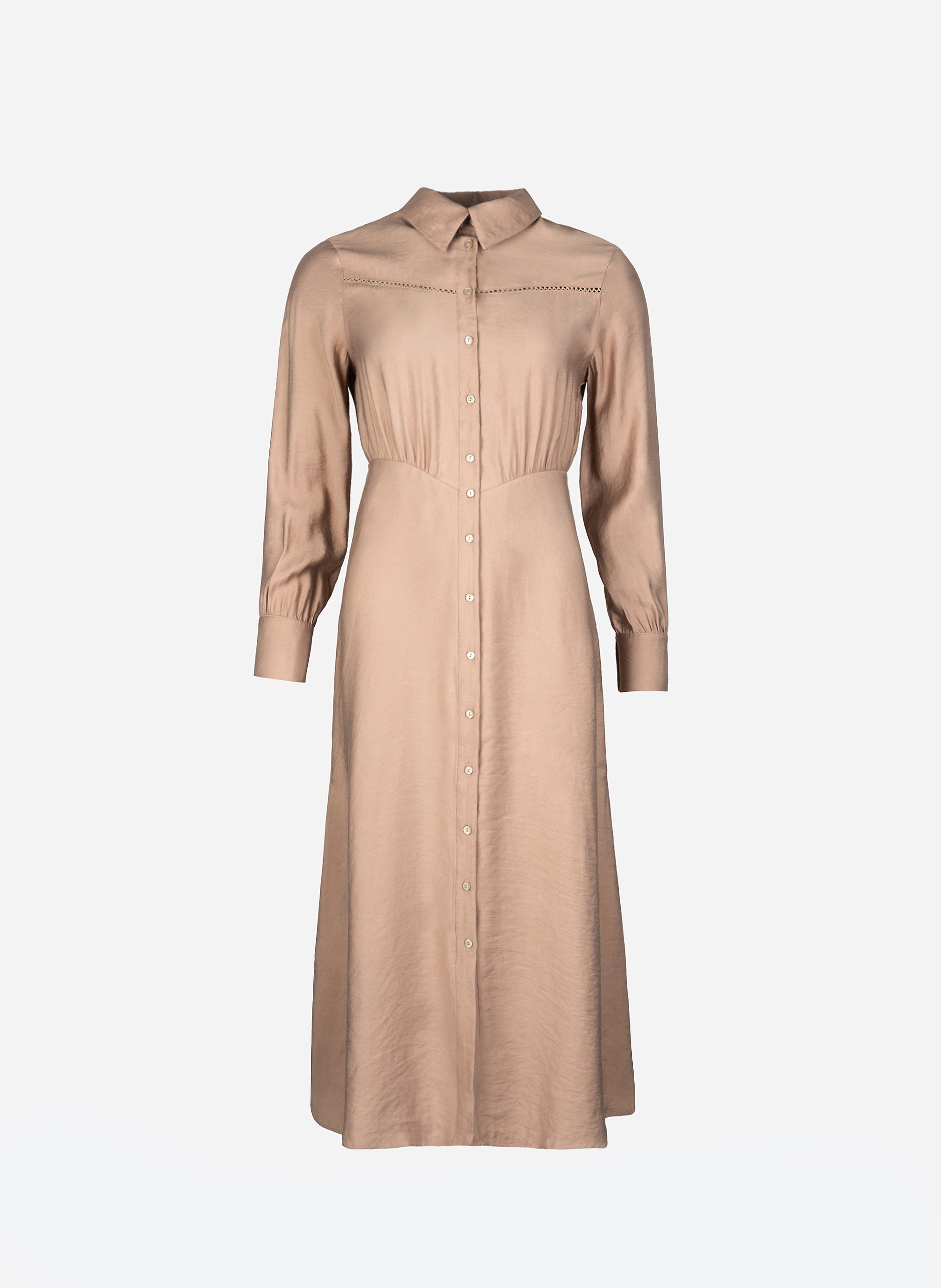 ROBE LONGUE MARBARA noisette