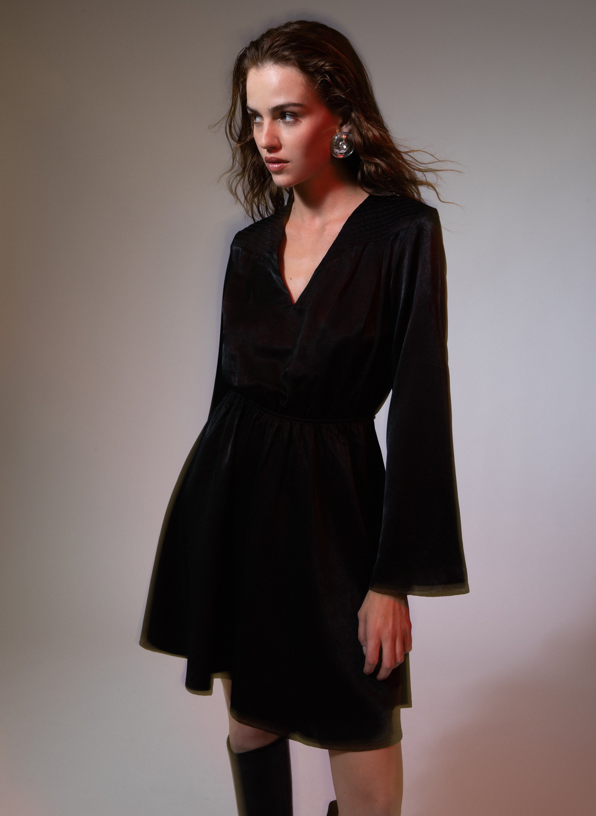 ROBE COURTE MARIBELA noir