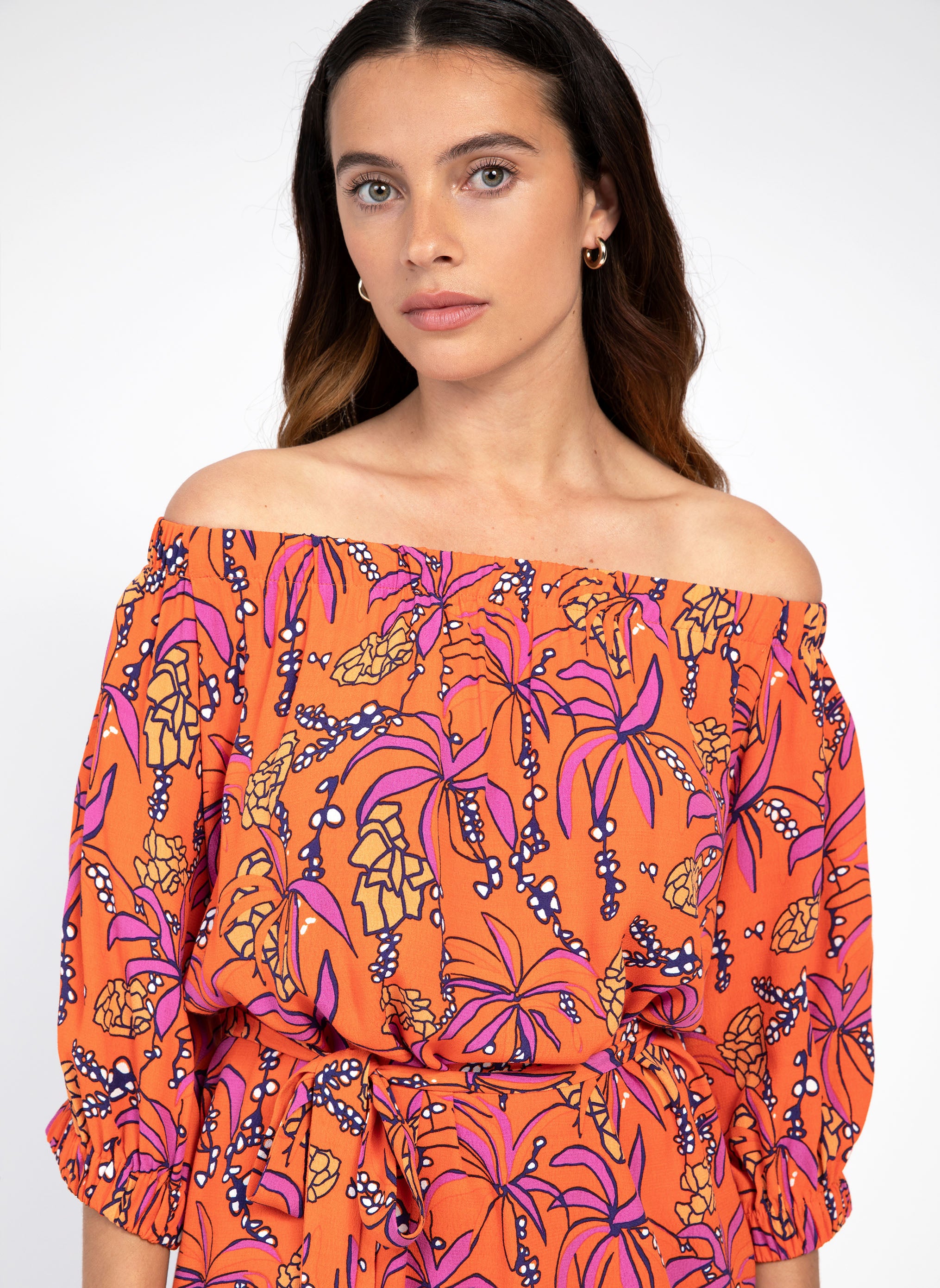ROBE COURTE MARILA noveta orange