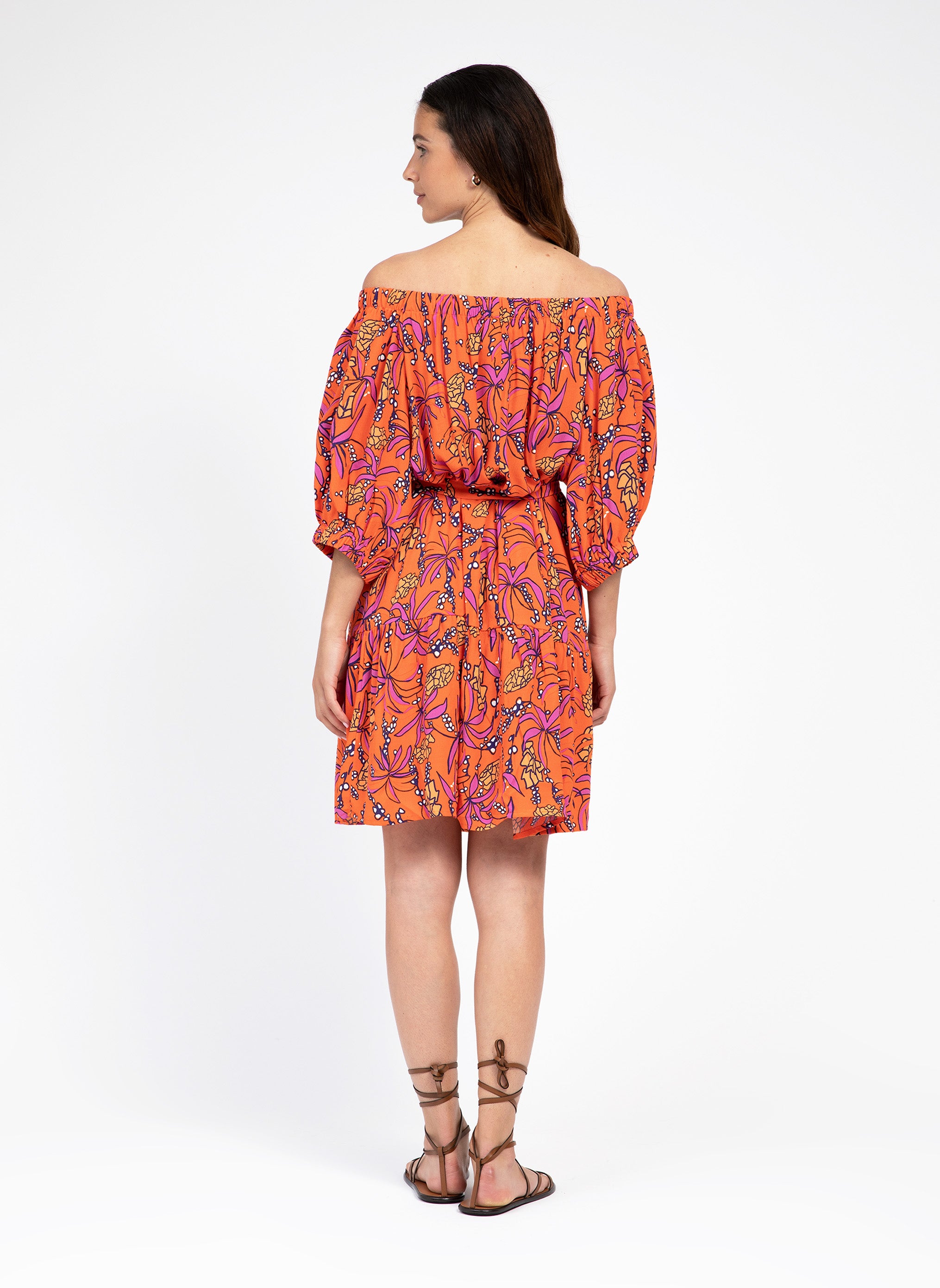 ROBE COURTE MARILA noveta orange