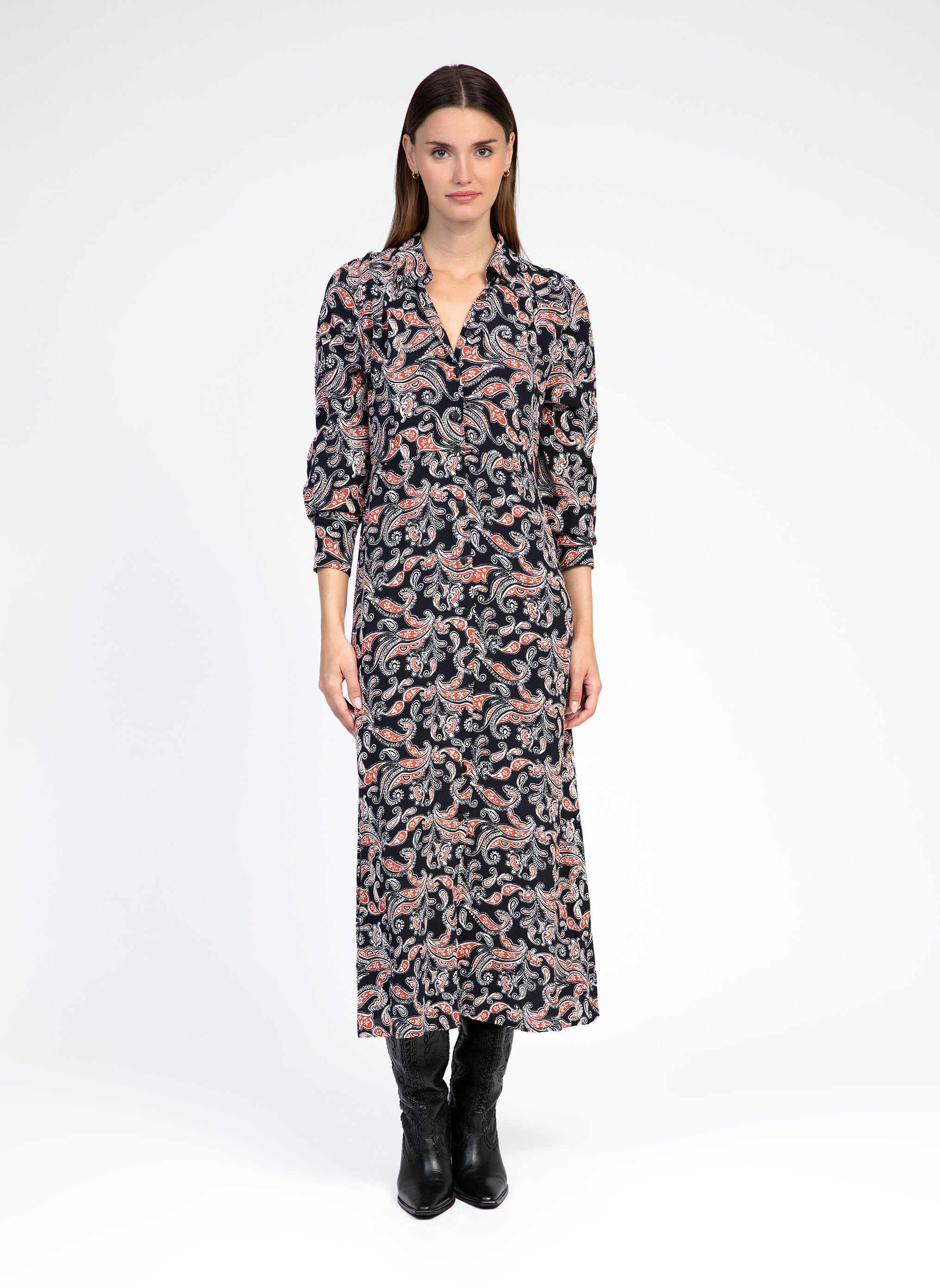 ROBE LONGUE MARIZEAU bandini noir