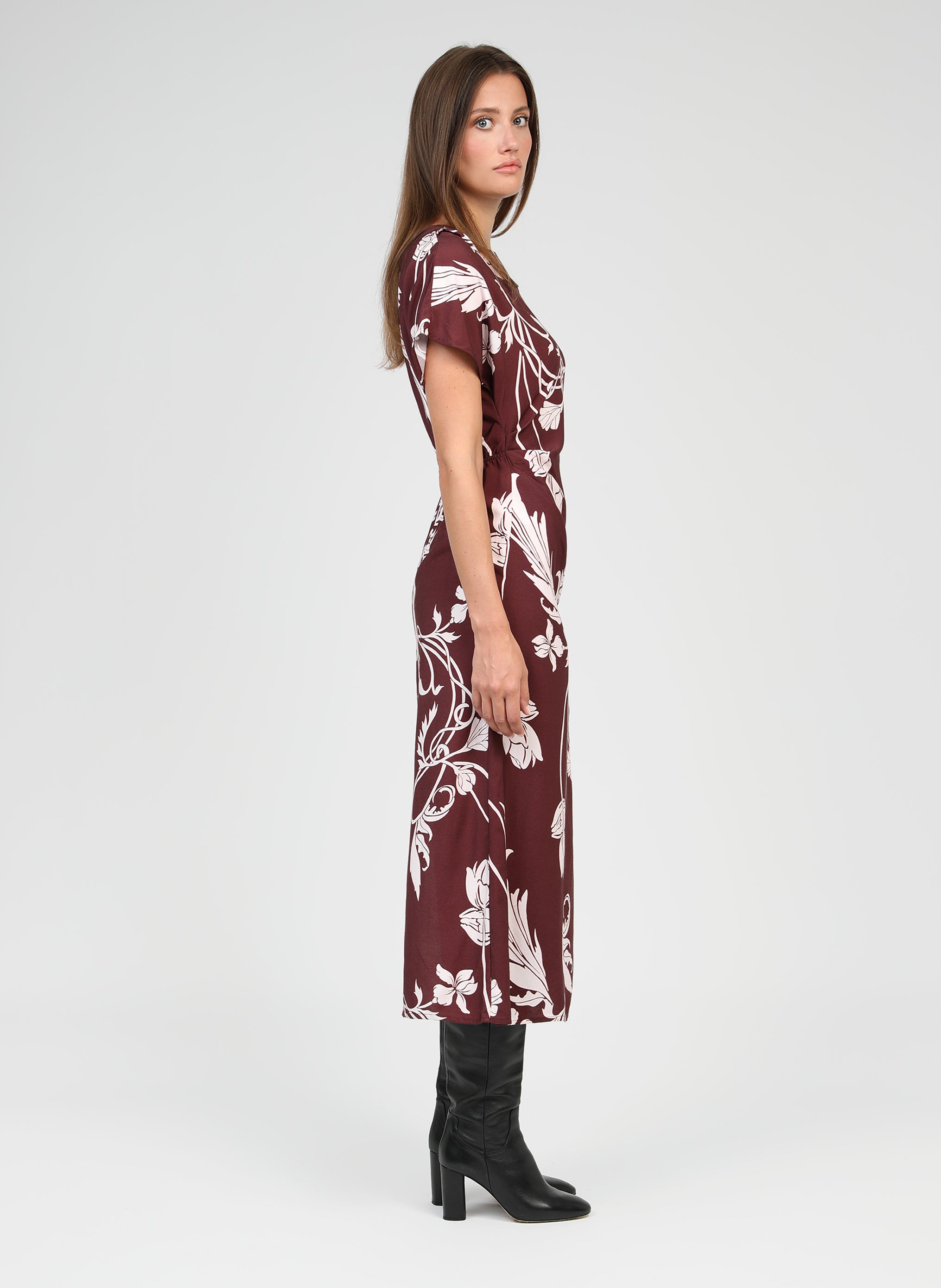 ROBE MIDI MALORA kriket bordeaux