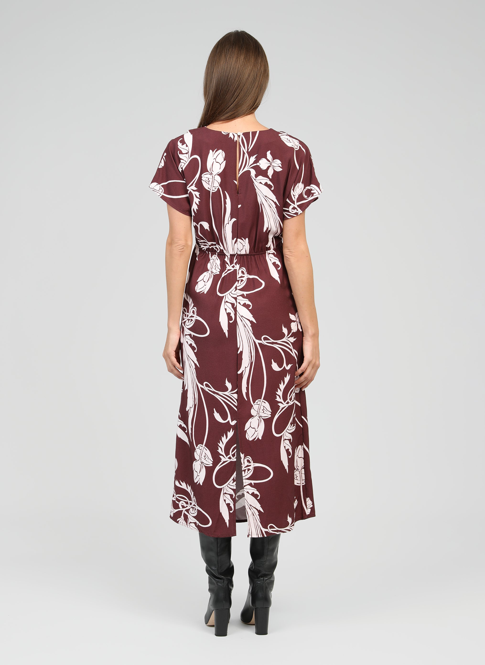 ROBE MIDI MALORA kriket bordeaux