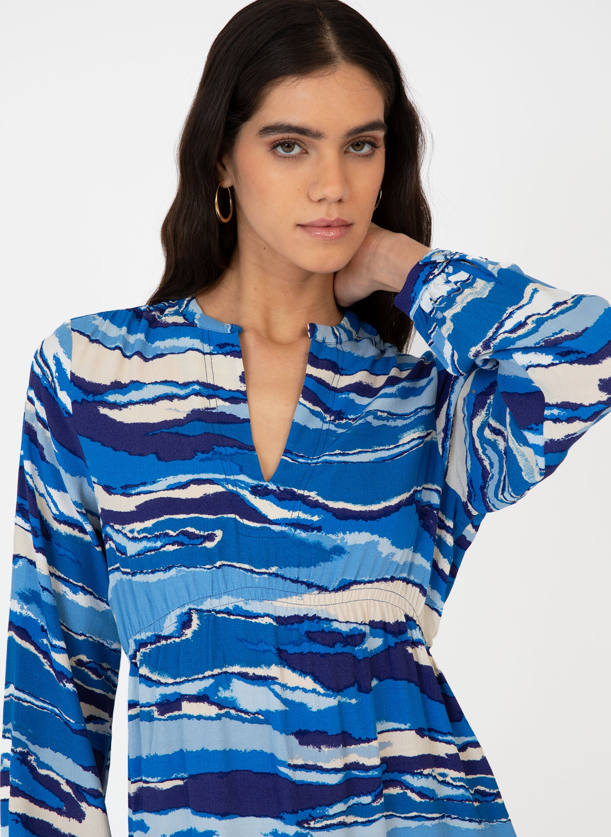 ROBE MIDI MAXIMO tessa bleu