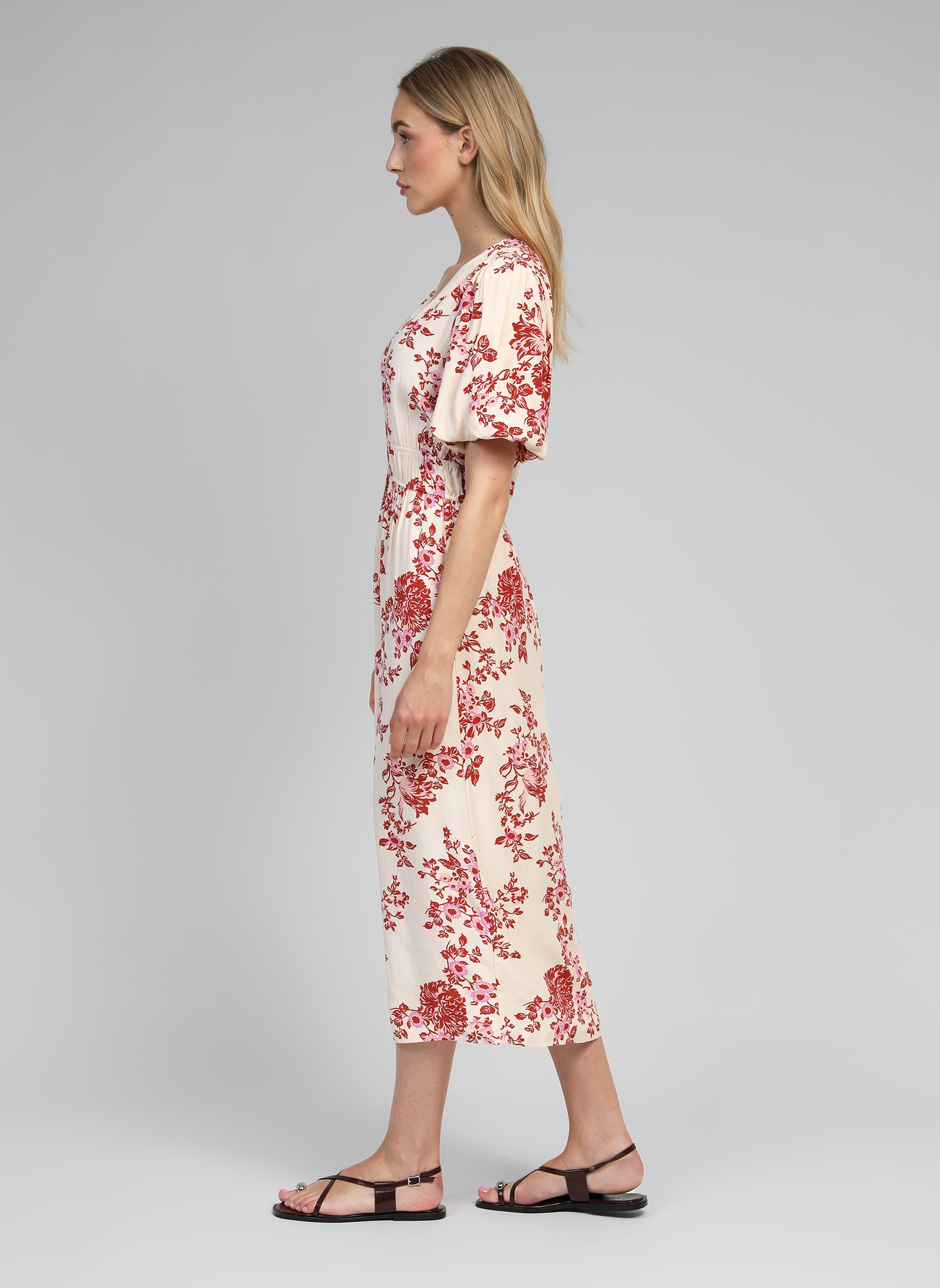 MELILA fallout blush midi dress