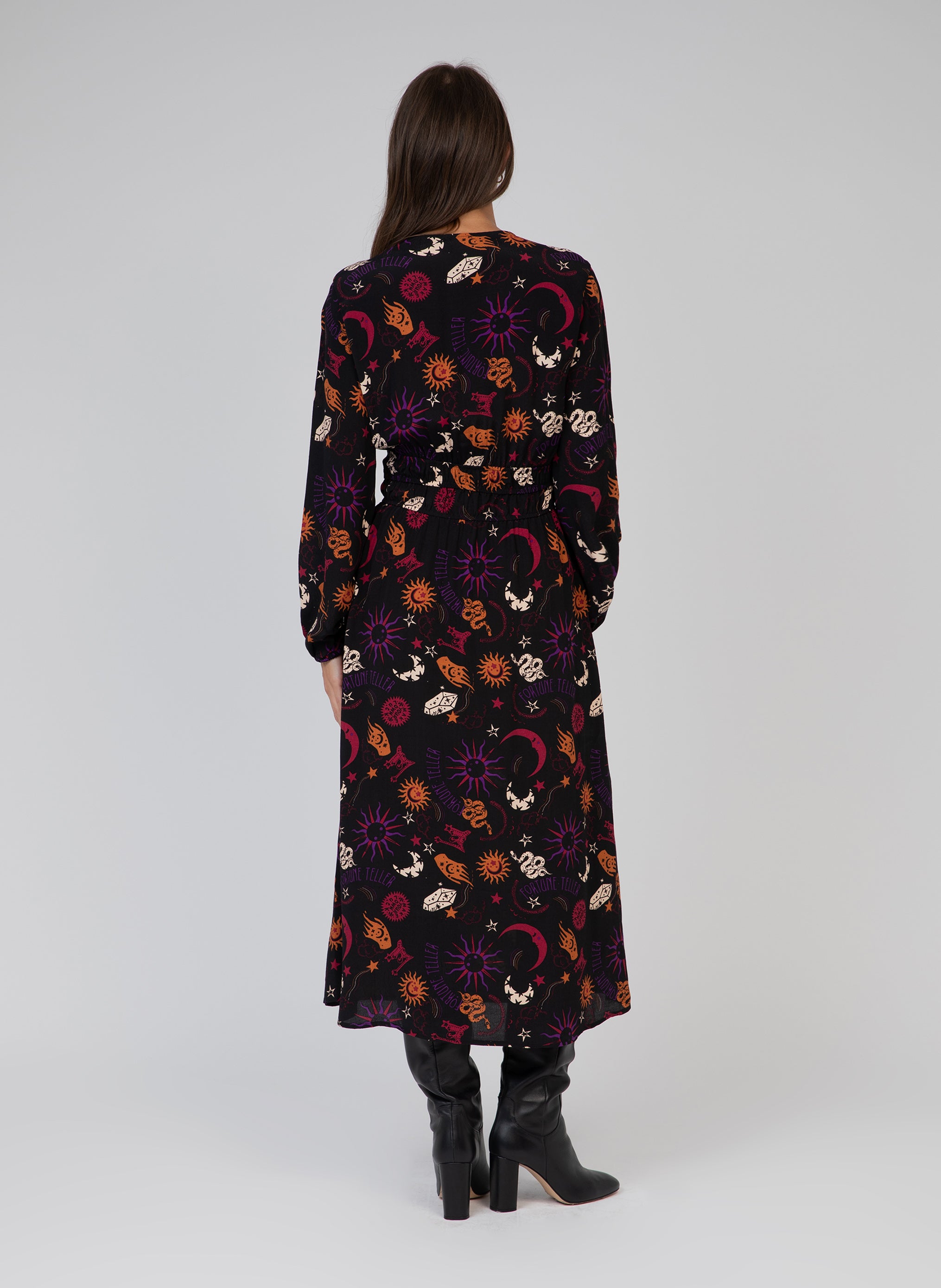 ROBE LONGUE MERIVA bohème noir