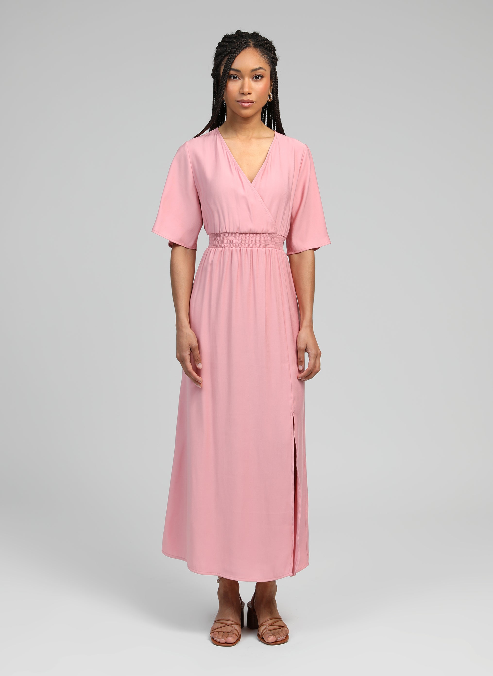 MESUN MIDI DRESS rosa
