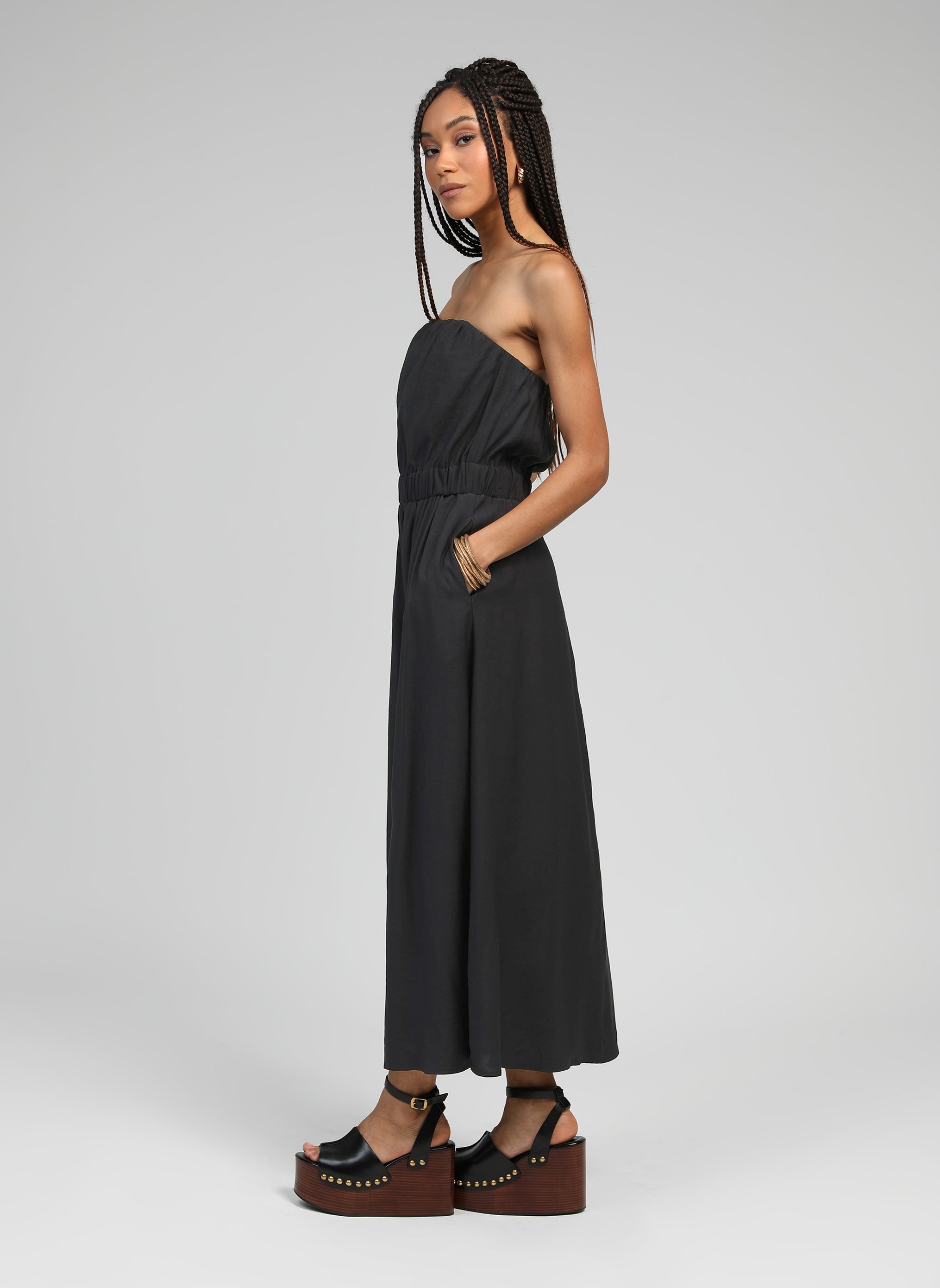 ROBE LONGUE MILIKO carbone