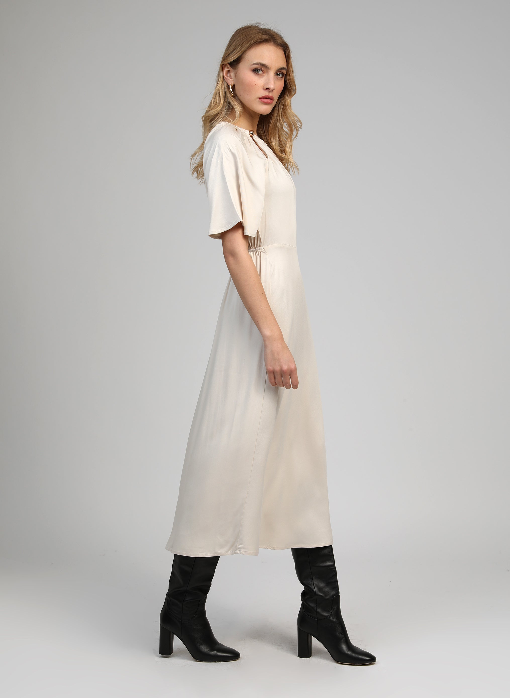 ROBE LONGUE MORIANA ecru