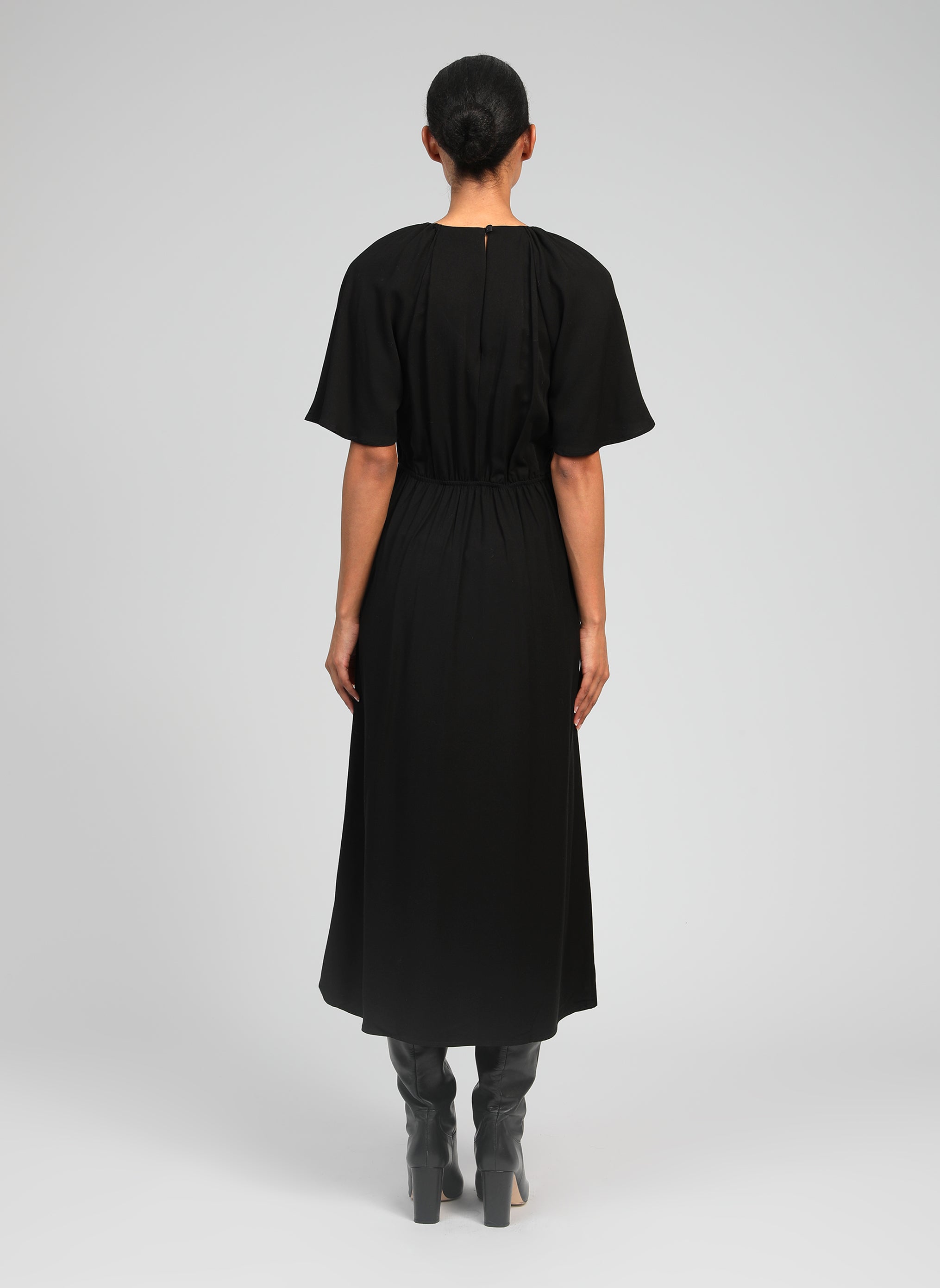 ROBE LONGUE MORIANA noir