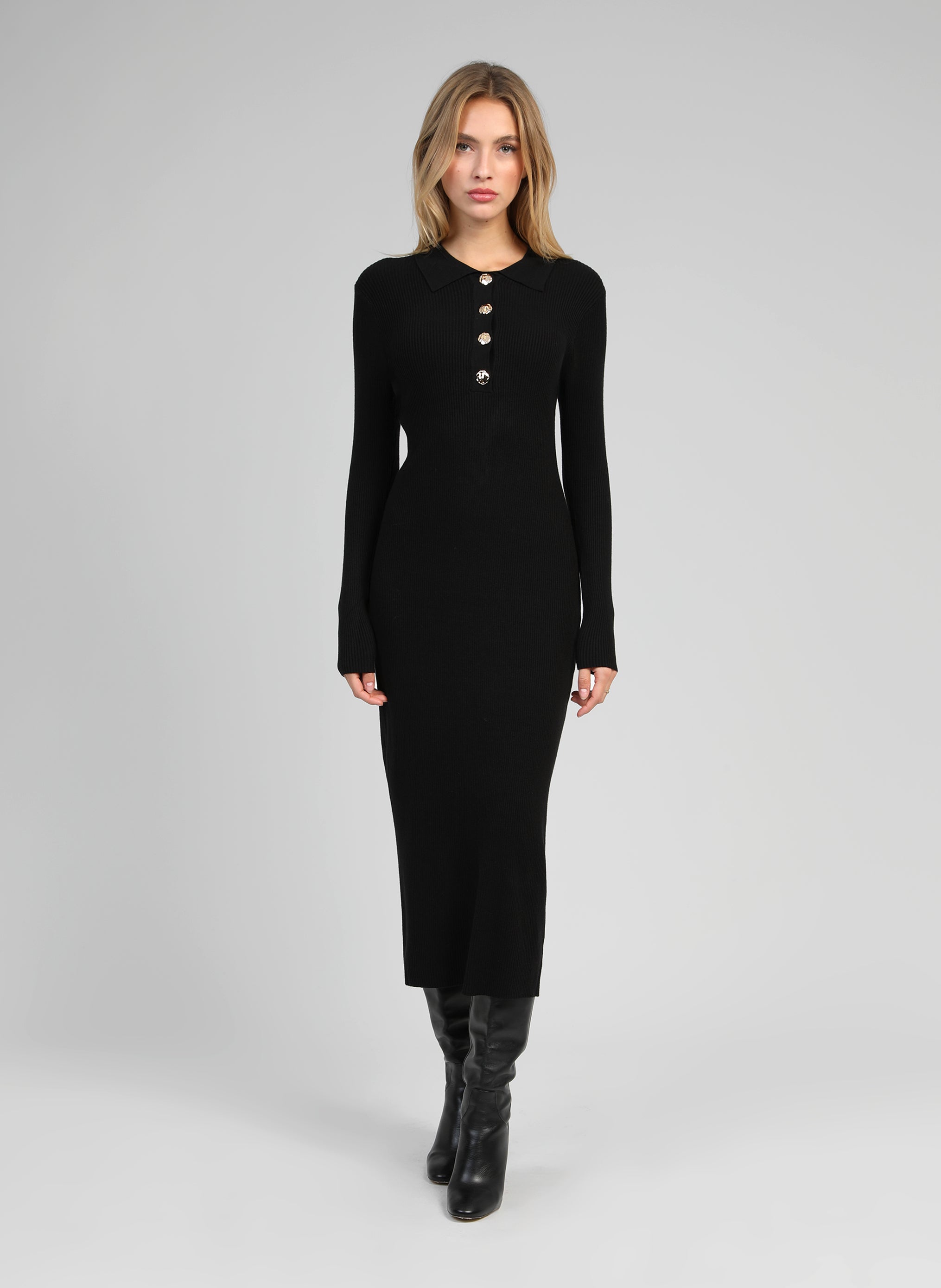 ROBE LONGUE NABOLO noir