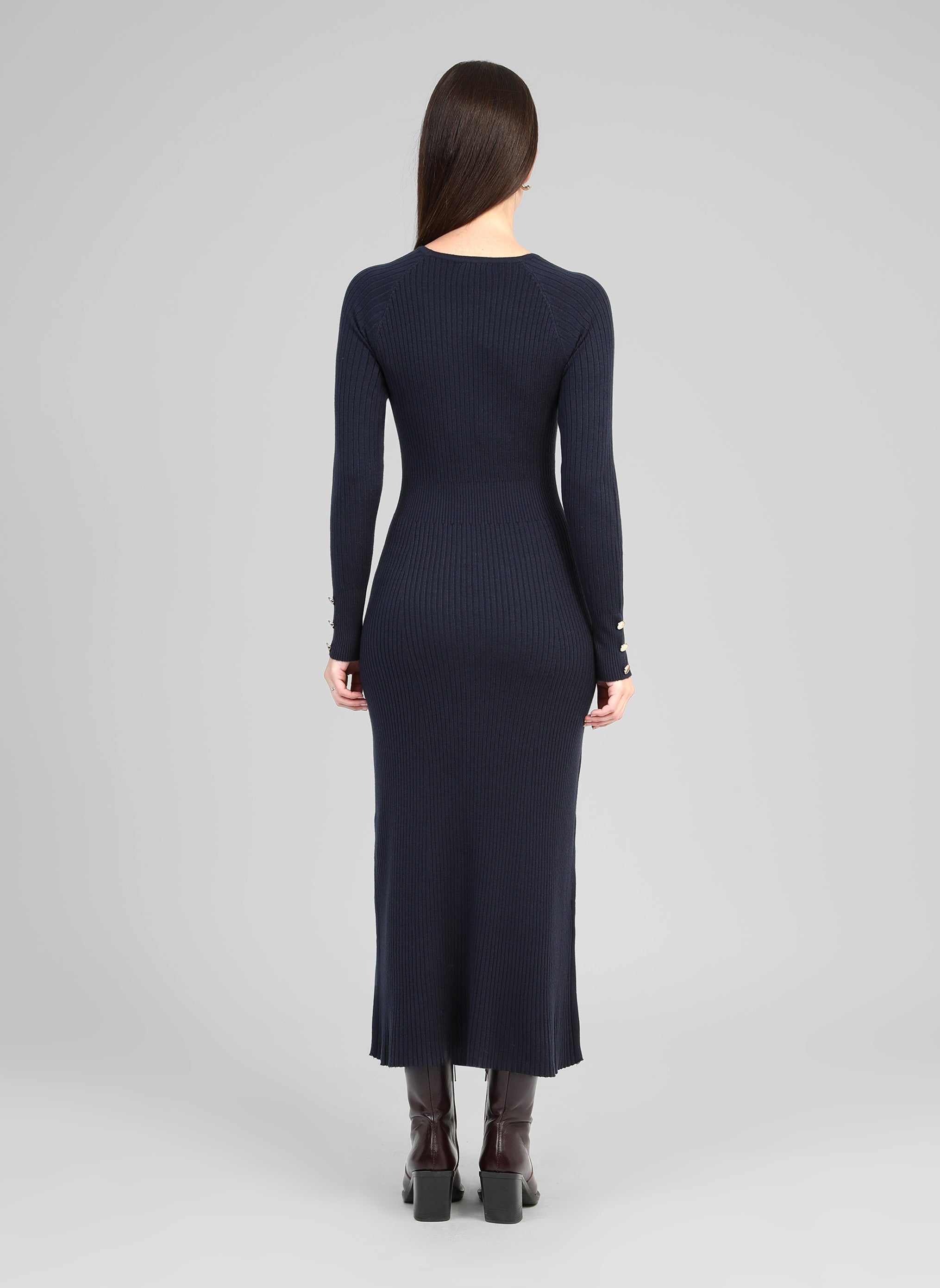 ROBE MIDI NAKA navy