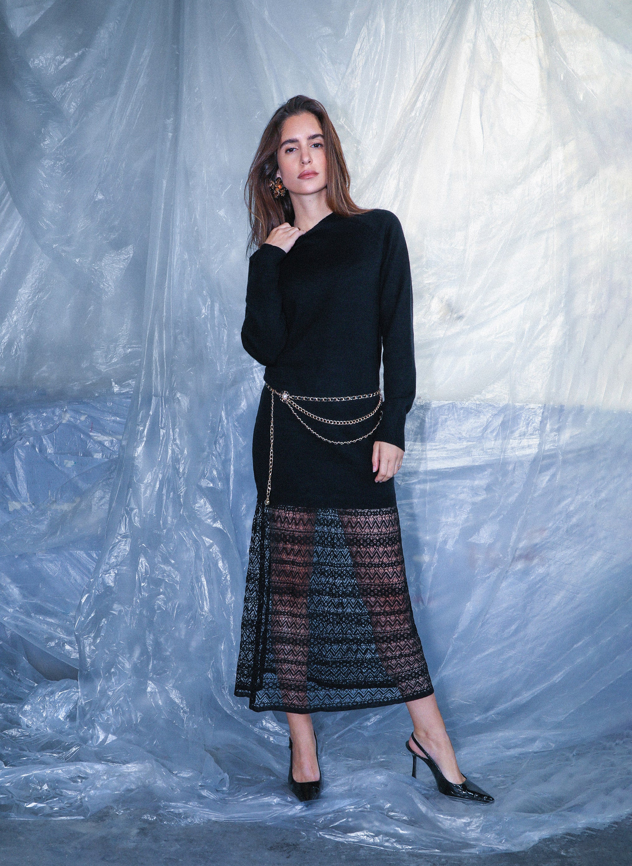 ROBE LONGUE NAKINI noir