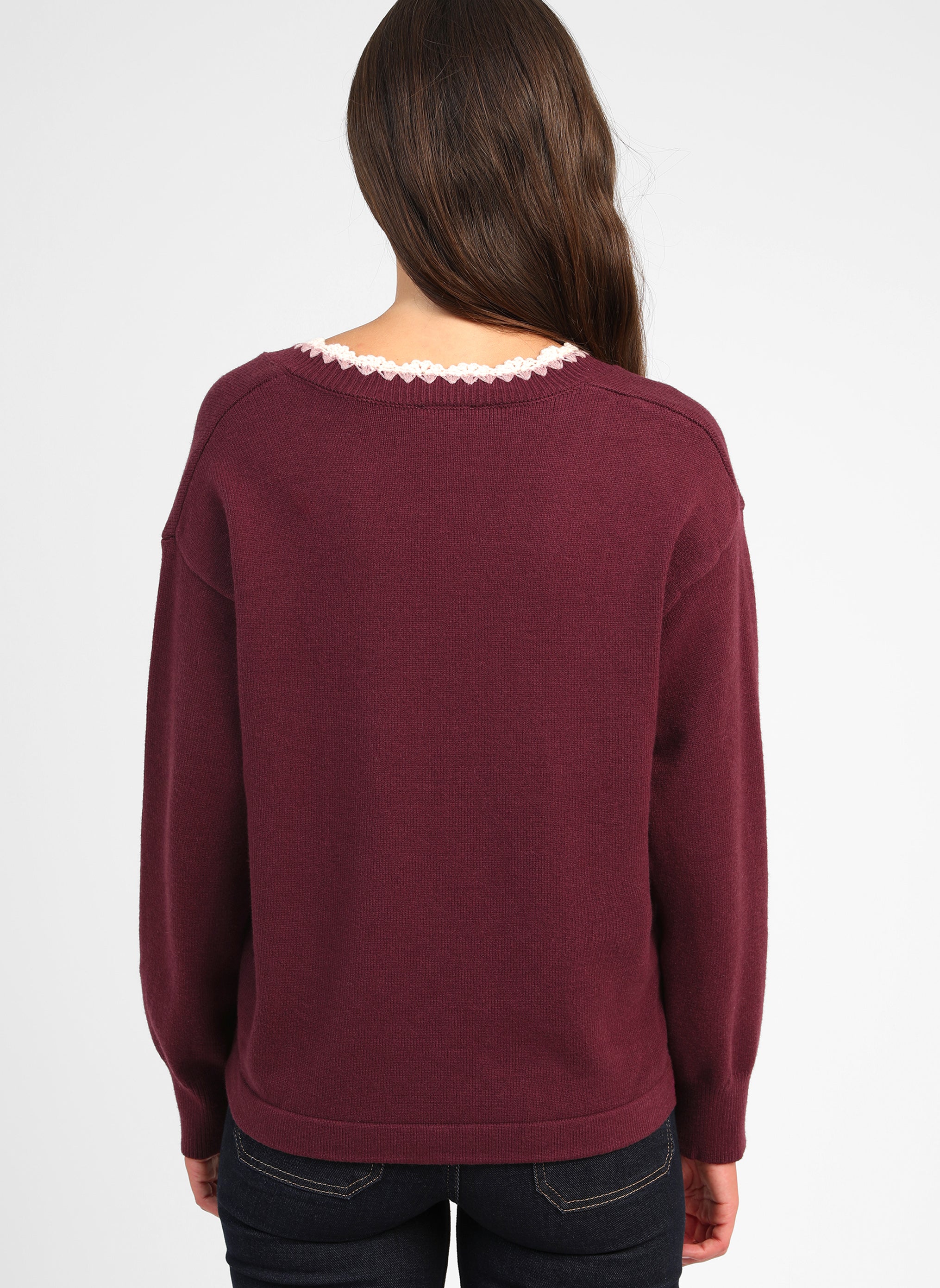 PULL NALEY grenat