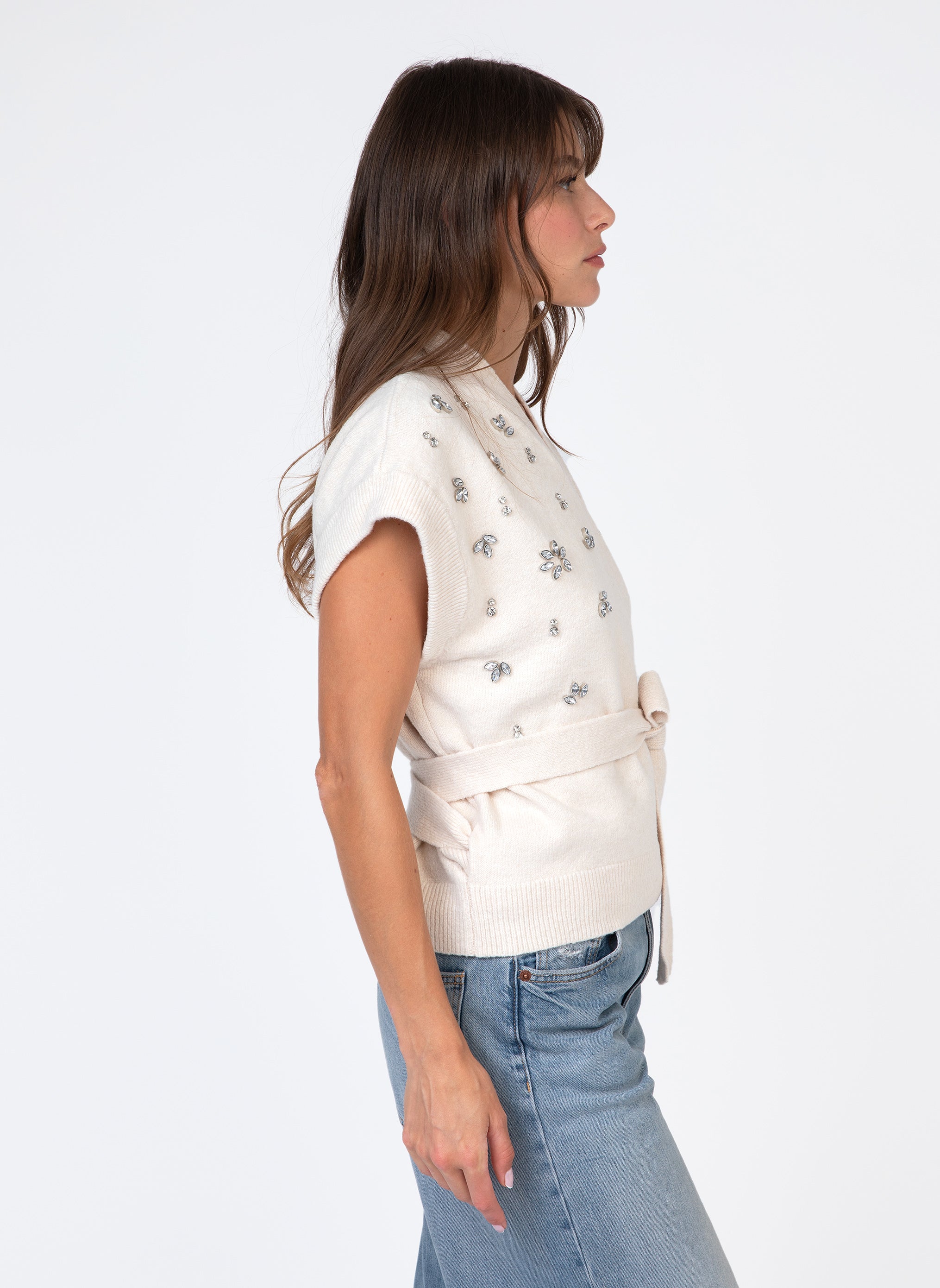 CARDIGAN NIKANDRA ecru