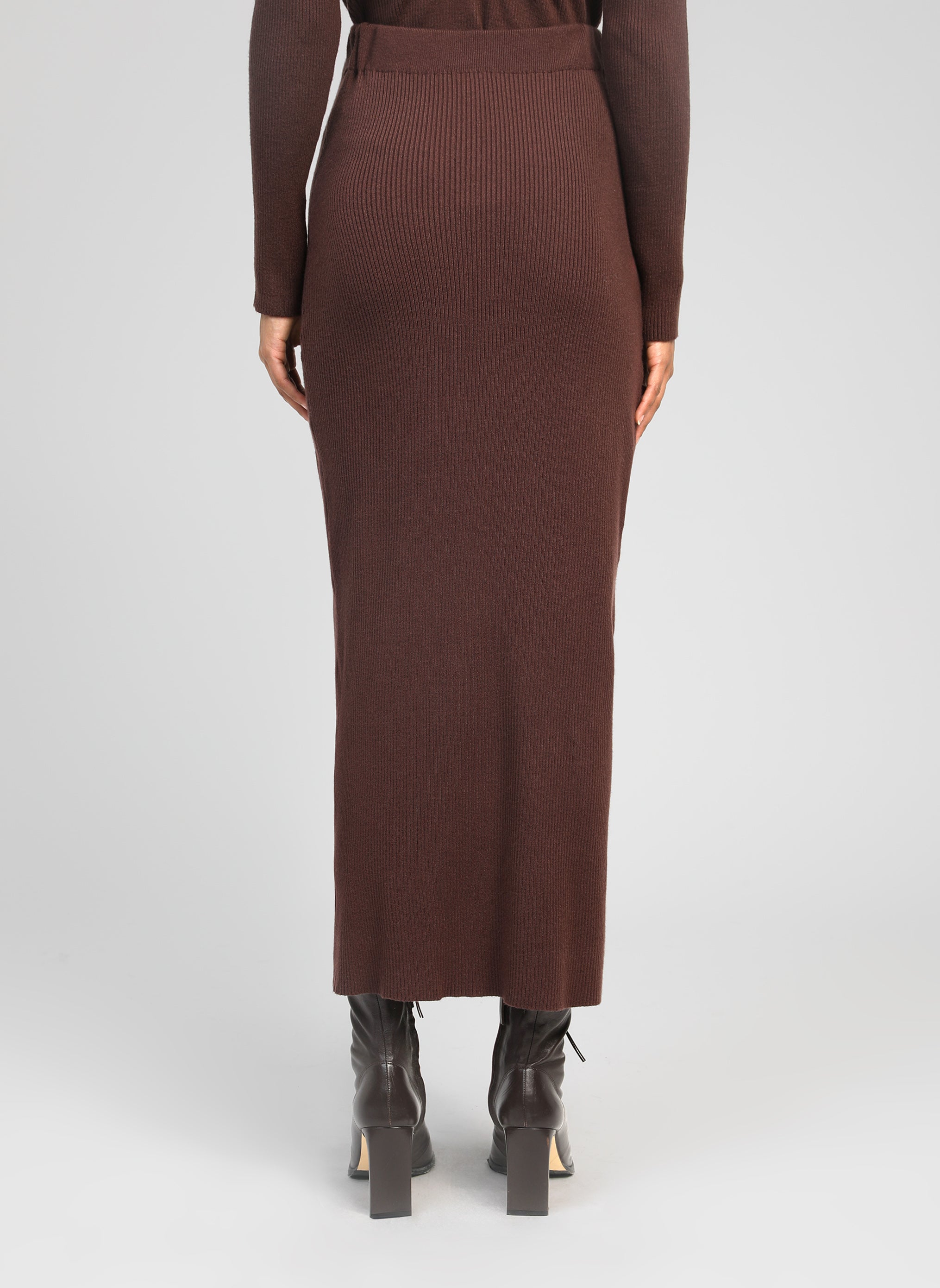 JUPE LONGUE NINI marron