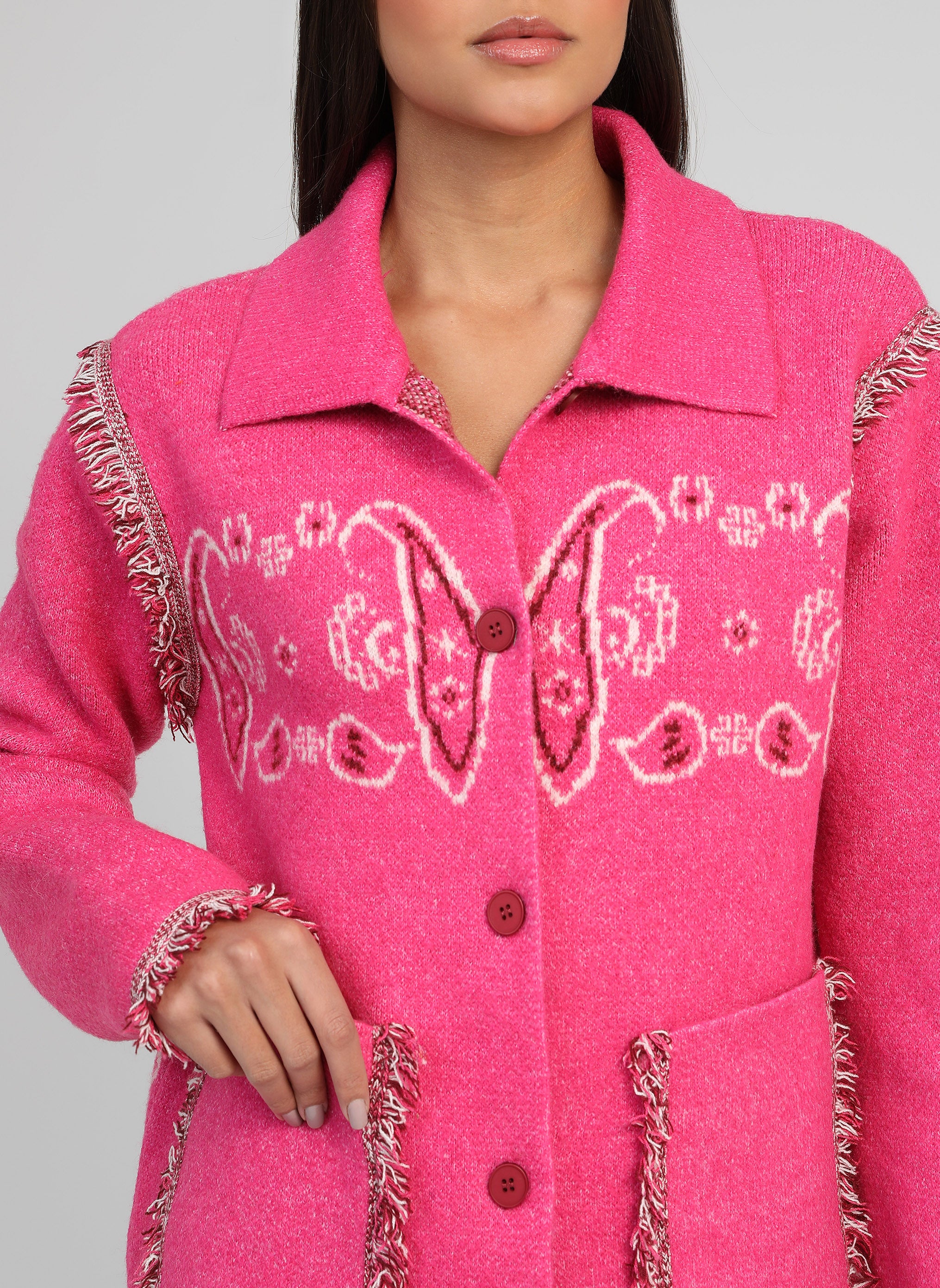 GILET NISANI fushia