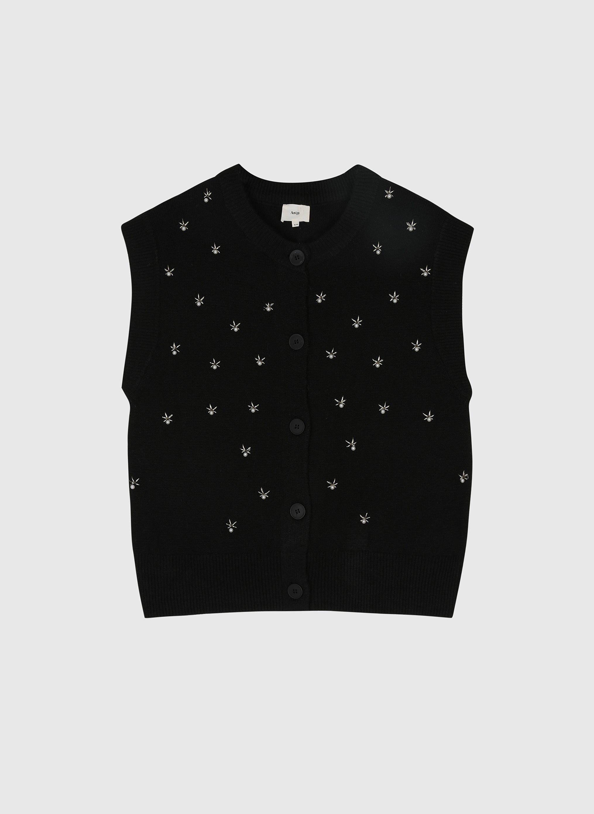 CARDIGAN SANS MANCHE NOLWEN noir