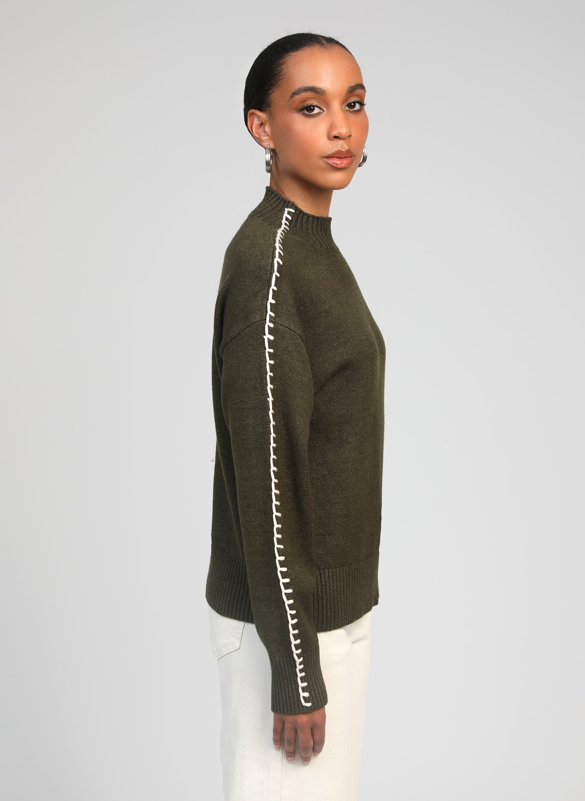 PULL NISSYA militaire