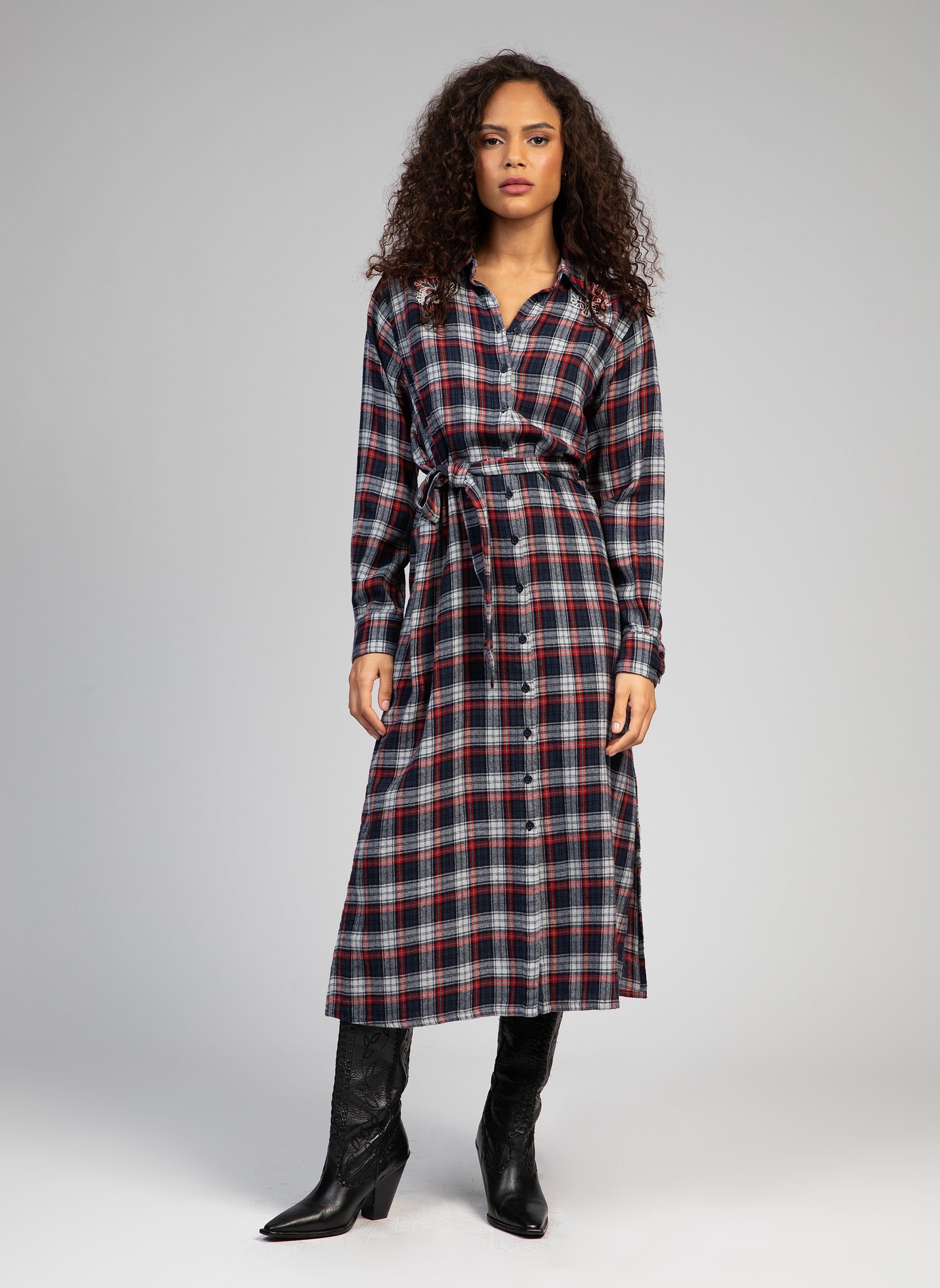 ROBE LONGUE OCTAVE marine