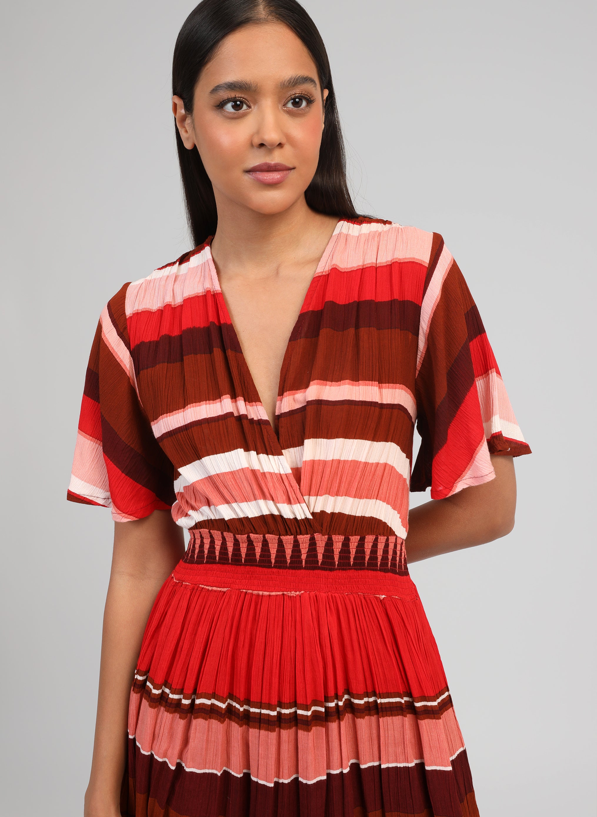 ROBE COURTE OFLYMA sulana bordeaux