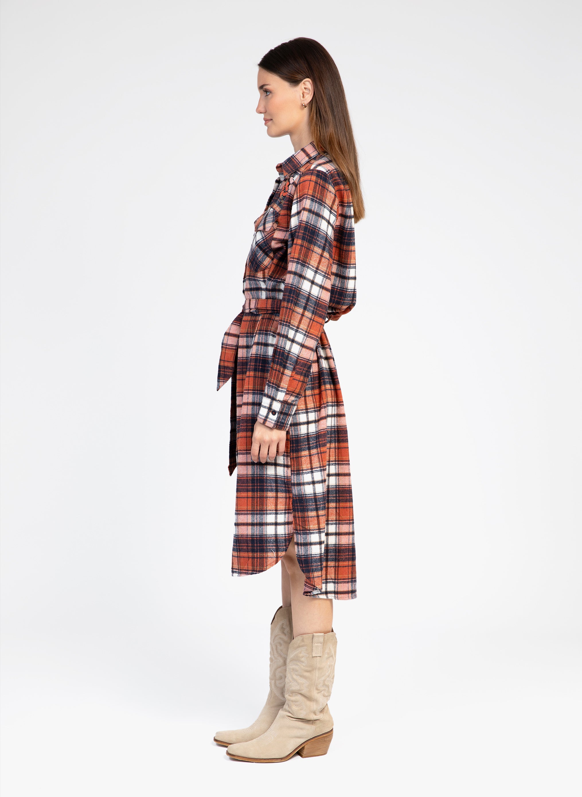 ROBE LONGUE OKSANE corail