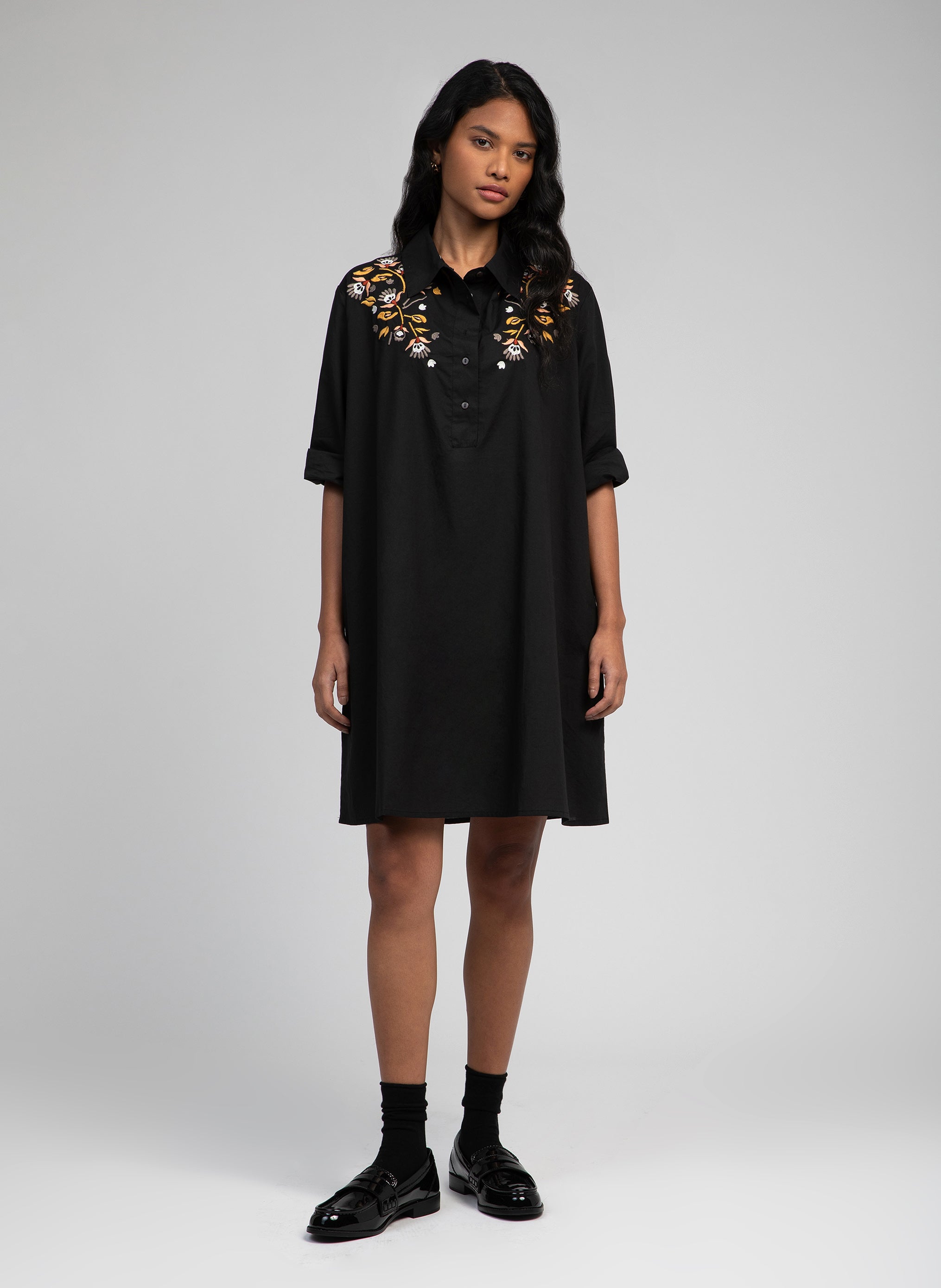 ROBE MIDI OLALY noir