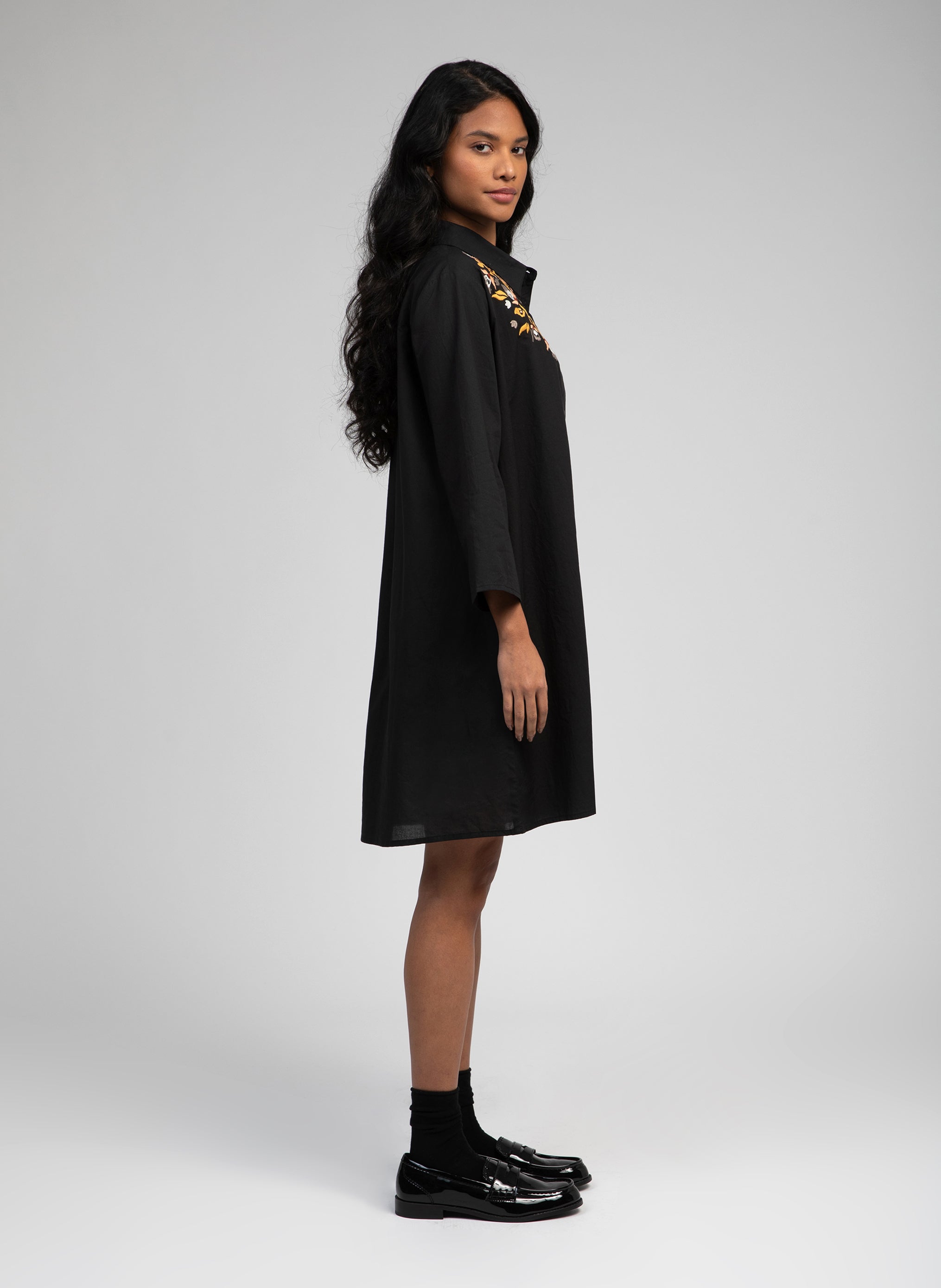 ROBE MIDI OLALY noir