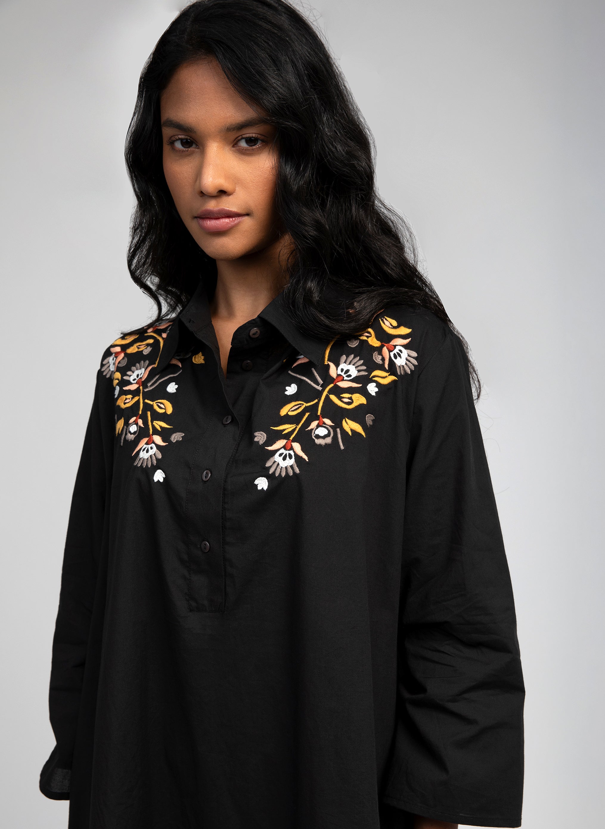 ROBE MIDI OLALY noir