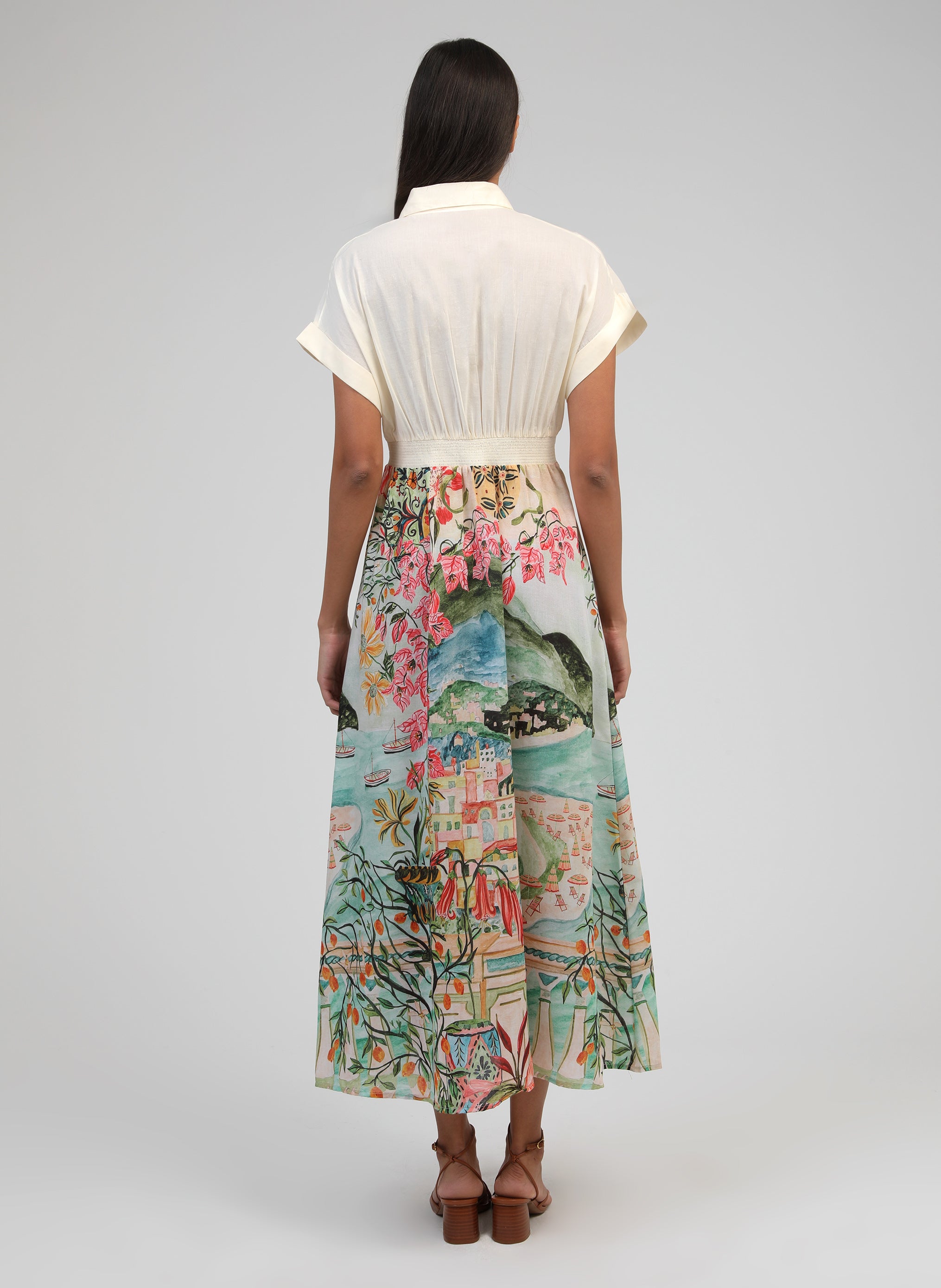 ROBE LONGUE OLENAVIE eden ecru