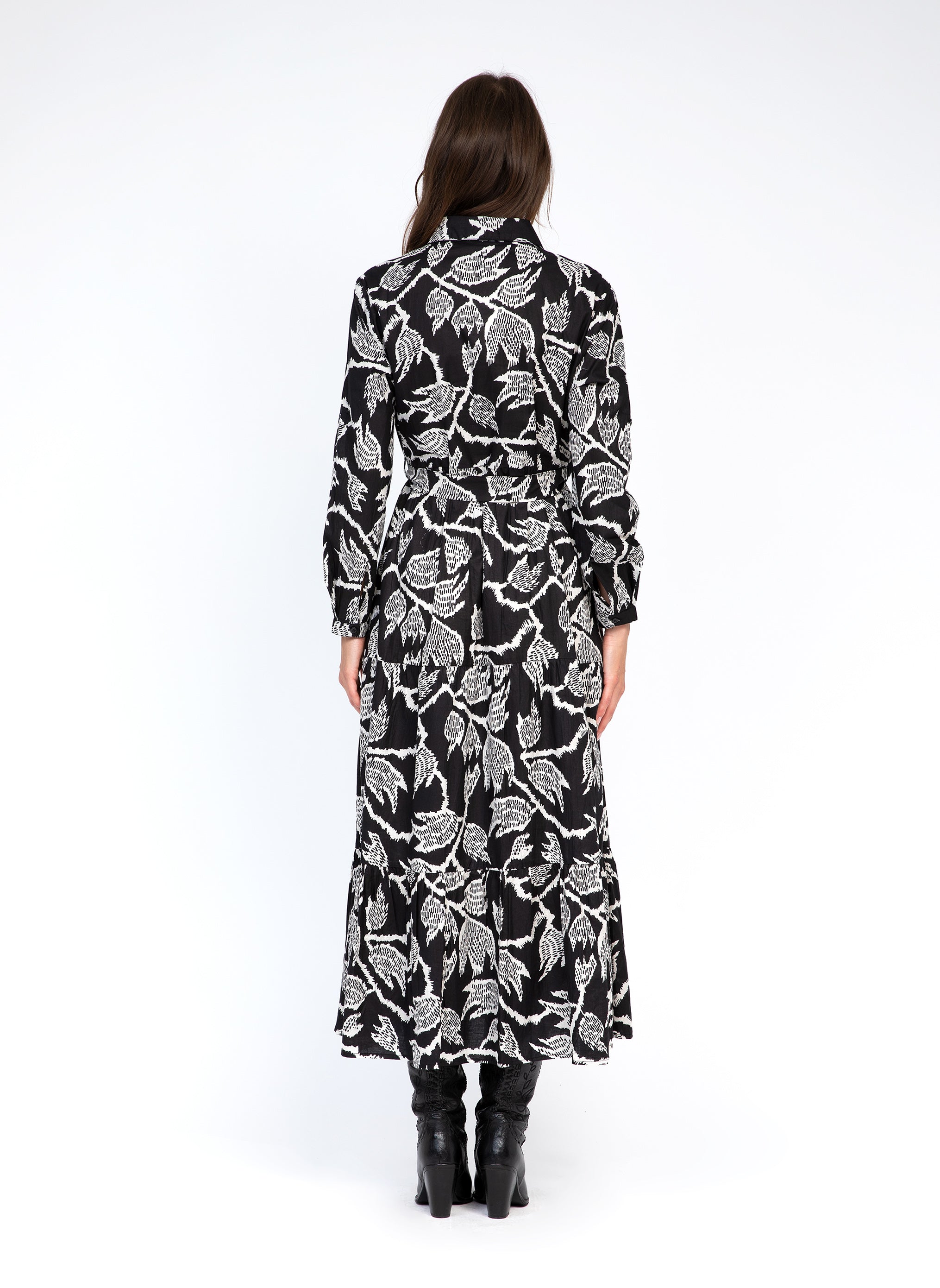 ROBE LONGUE OLINTO nabilo noir