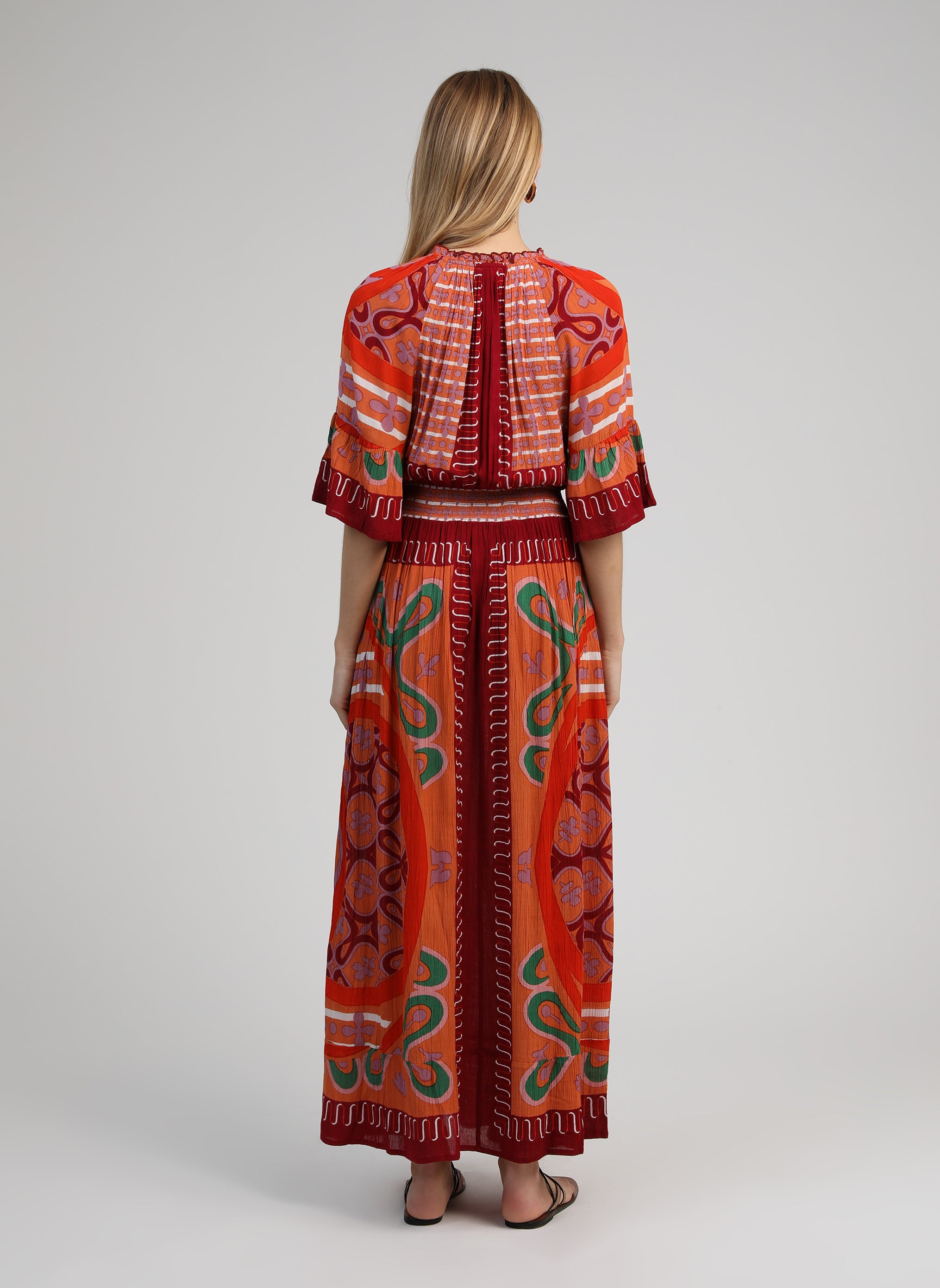 ROBE LONGUE OLYMPY carkova caramel