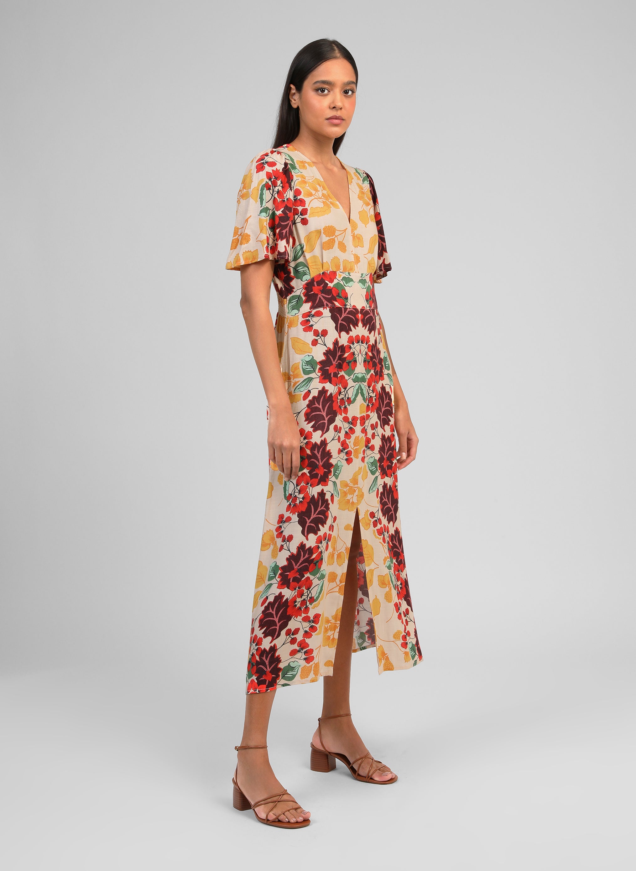 ROBE LONGUE ONESSA forest multico