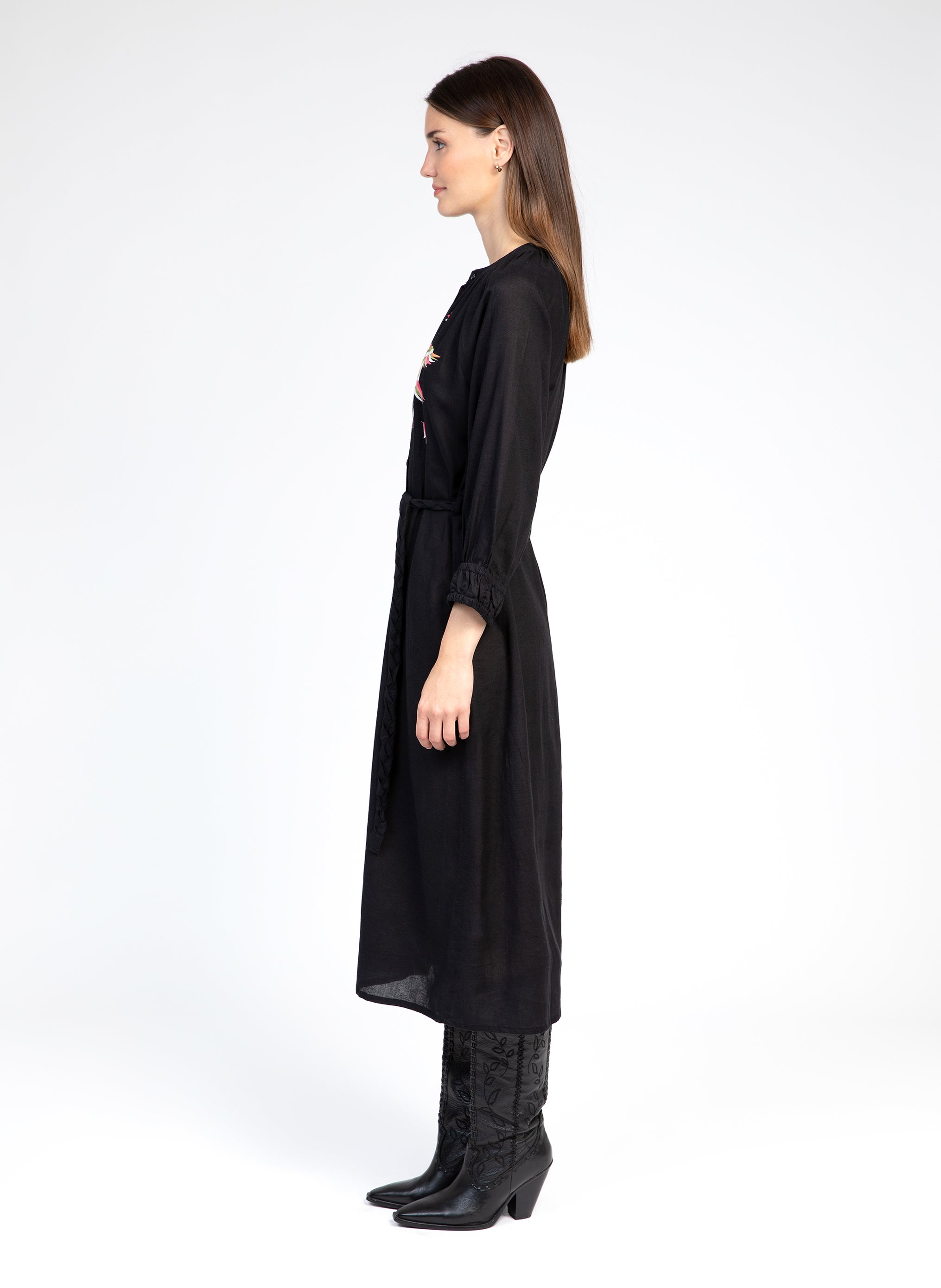 ROBE MIDI ONORYA noir