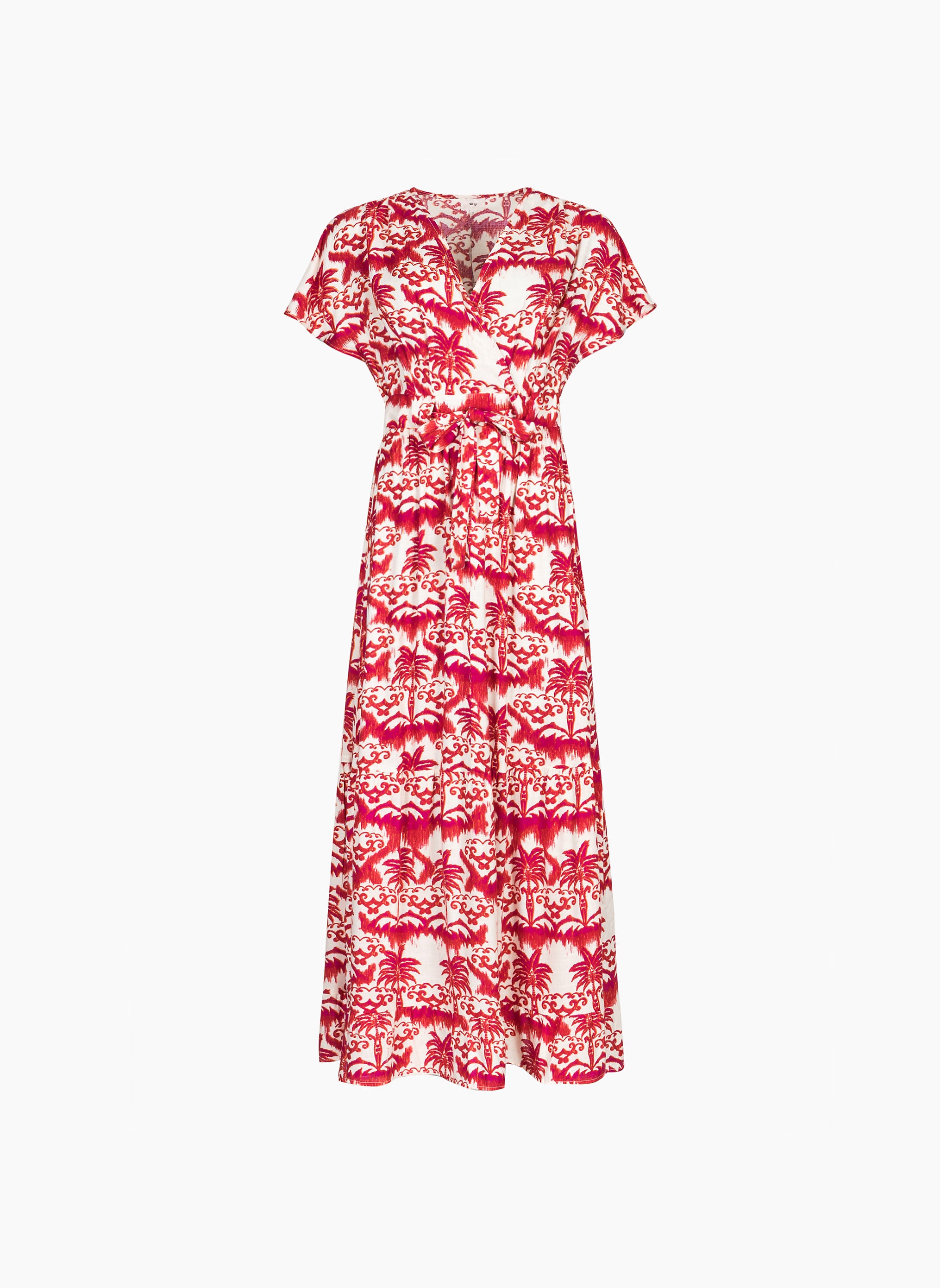 ORLENA palmita fushia LONG DRESS