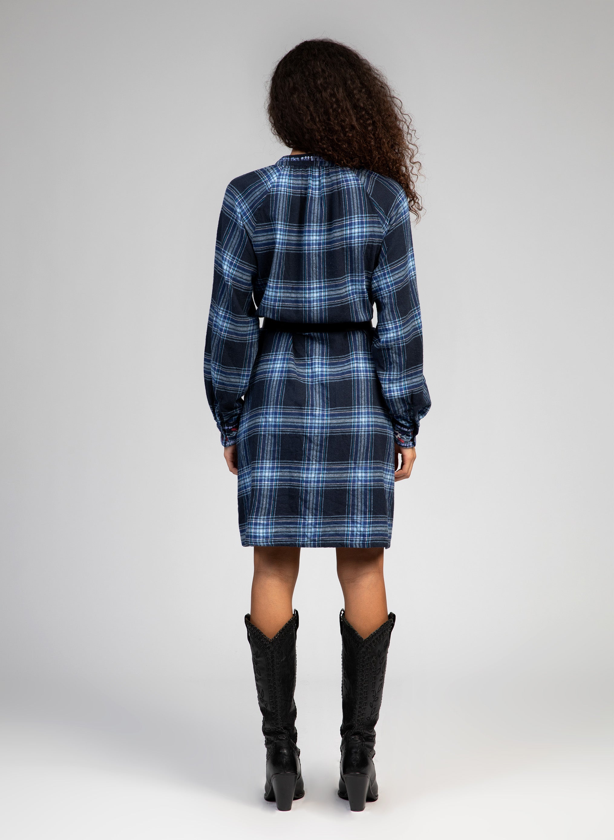 ROBE MIDI ORNELLA bleu