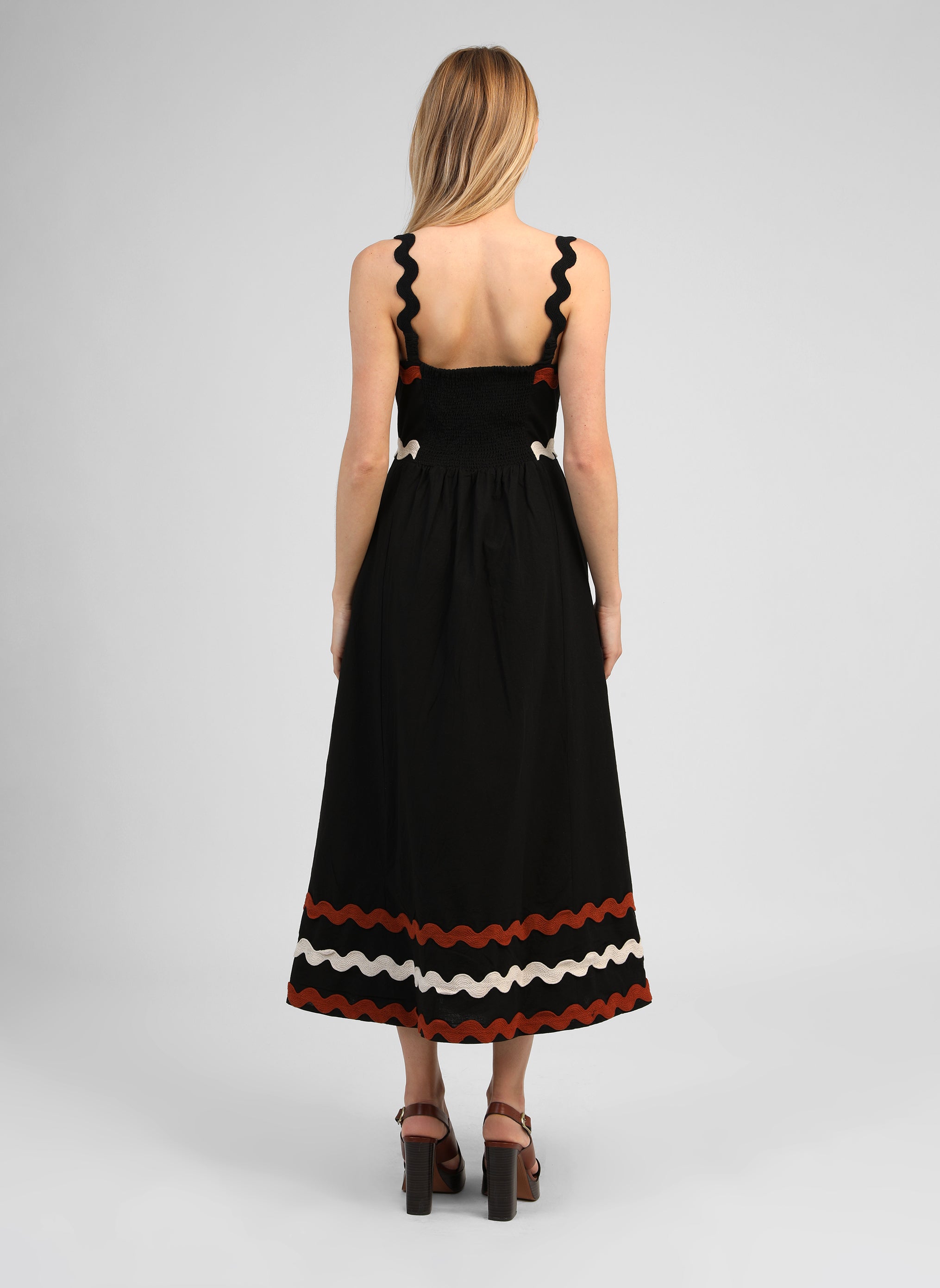 ROBE LONGUE OVALENTIN noir