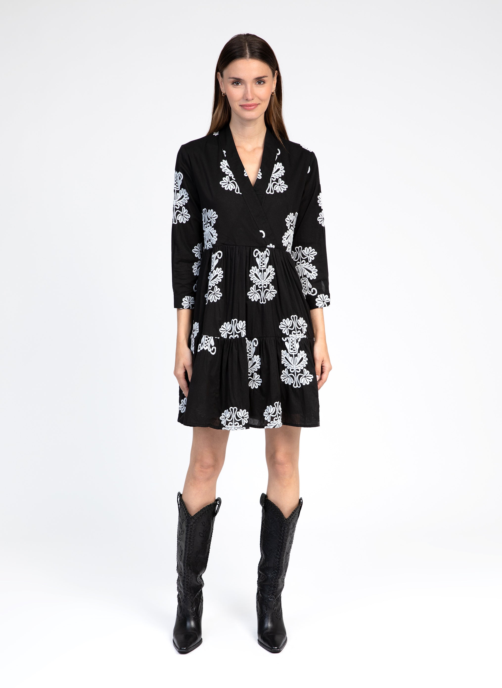 ROBE COURTE OVIANNA noir