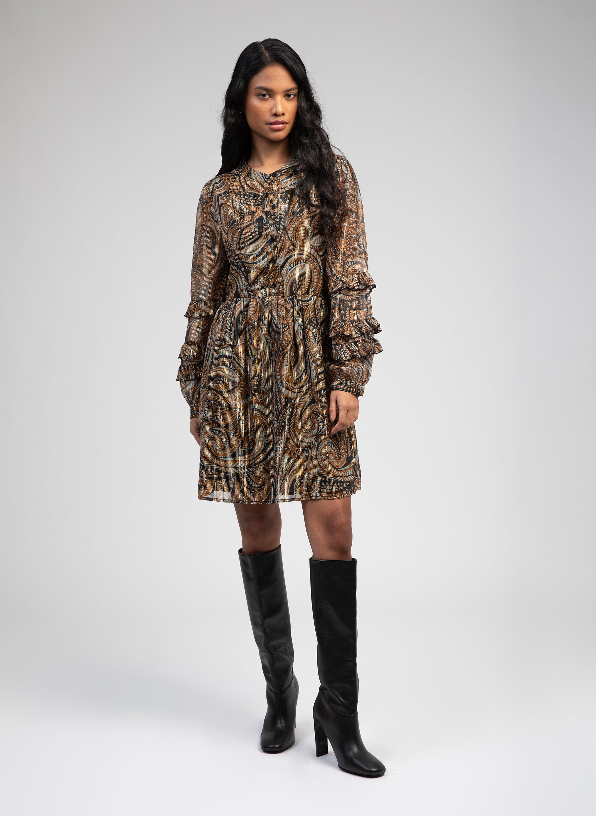 ROBE COURTE OVOLA palandri caramel