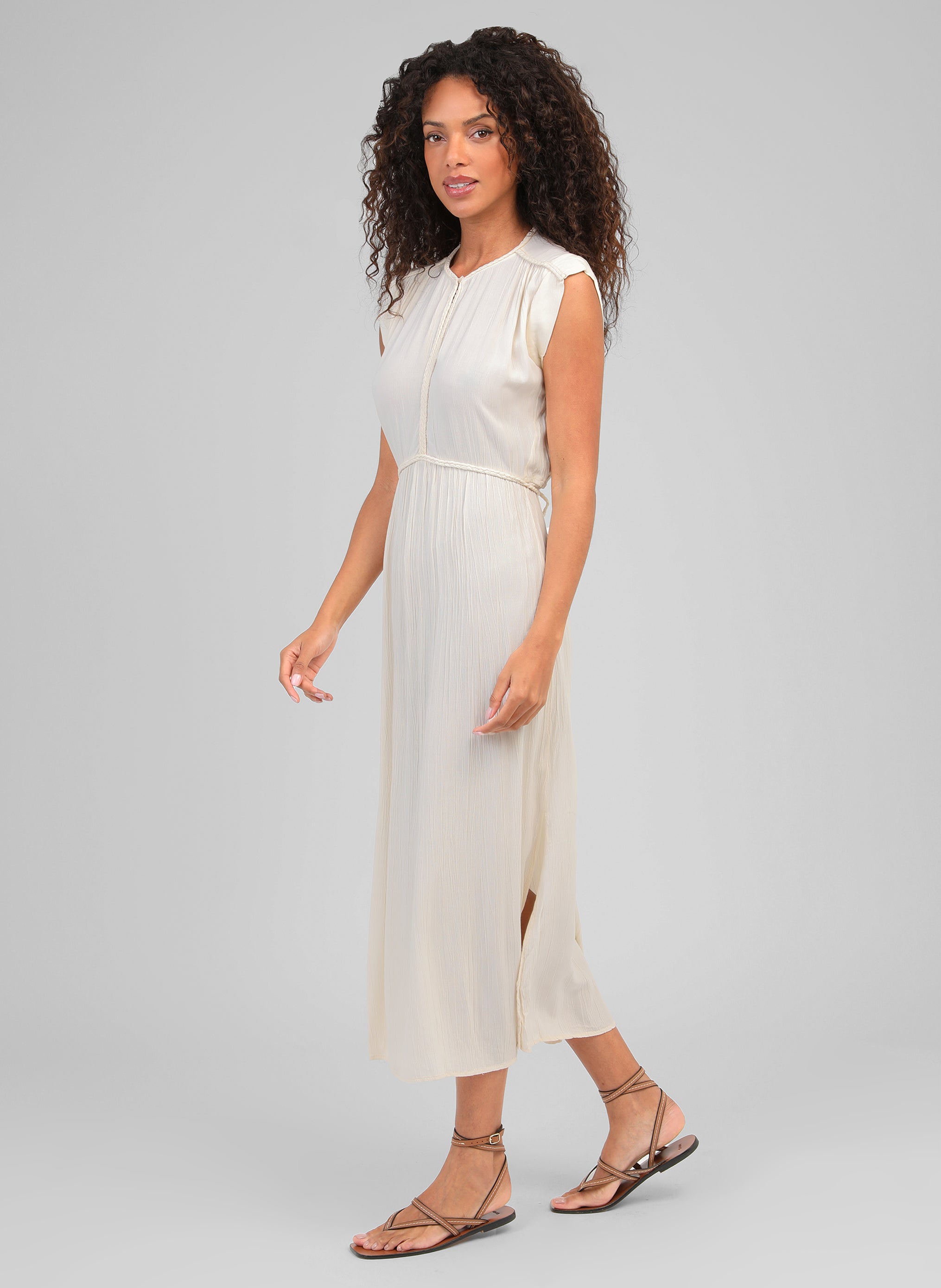 ROBE LONGUE OWESTINA vanille