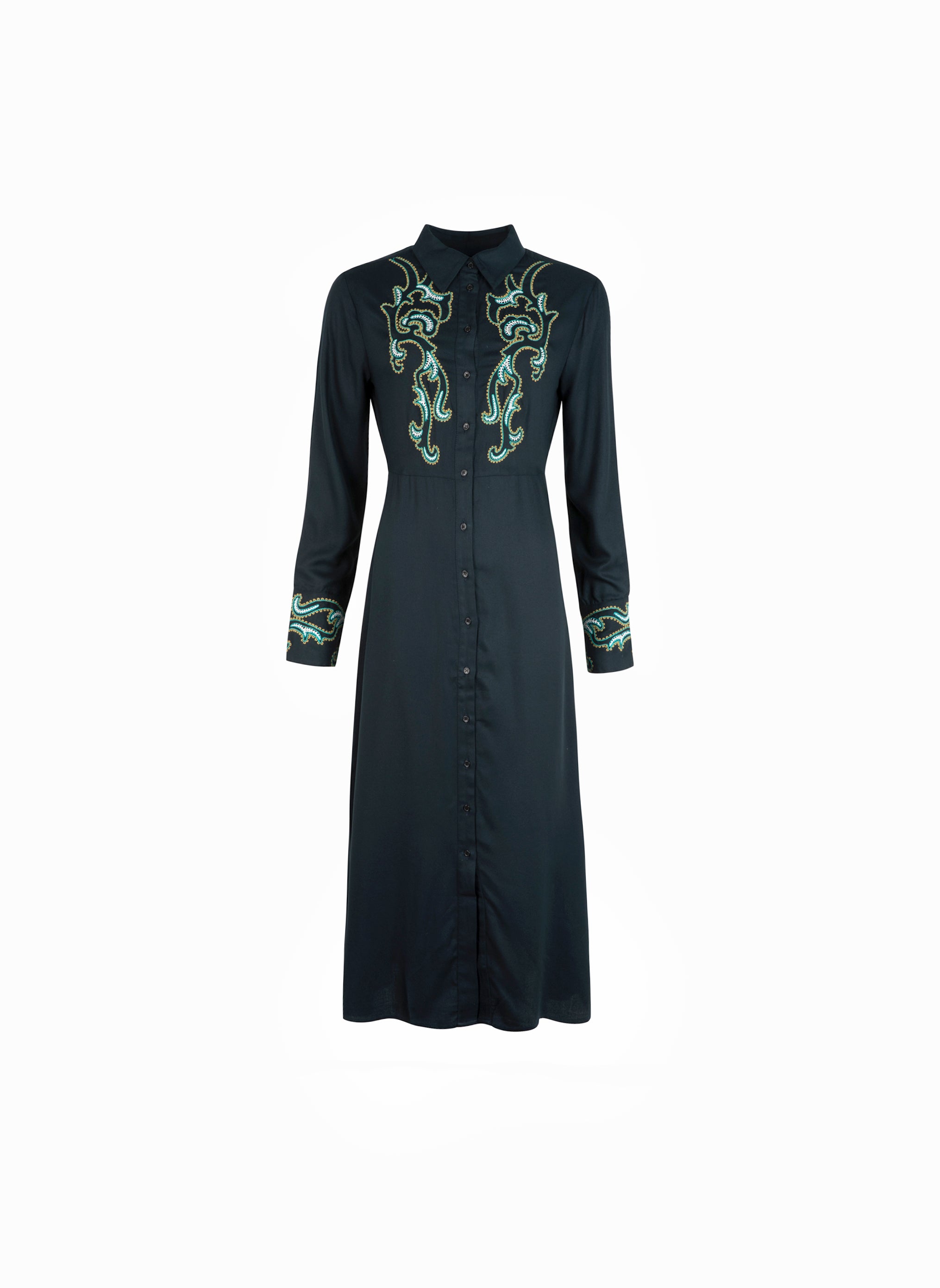 ROBE LONGUE OWINY vert