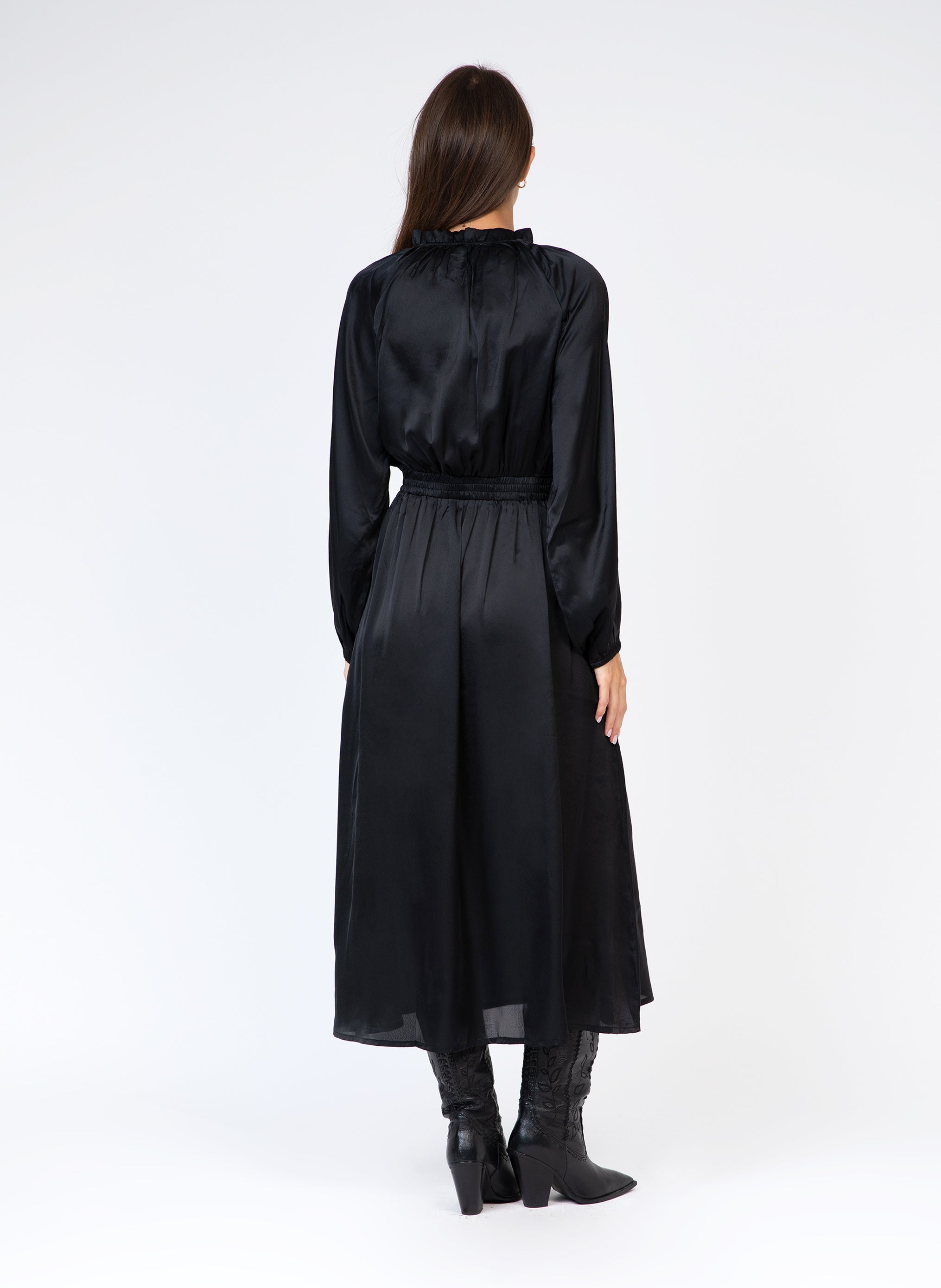 ROBE LONGUE OXENCE noir