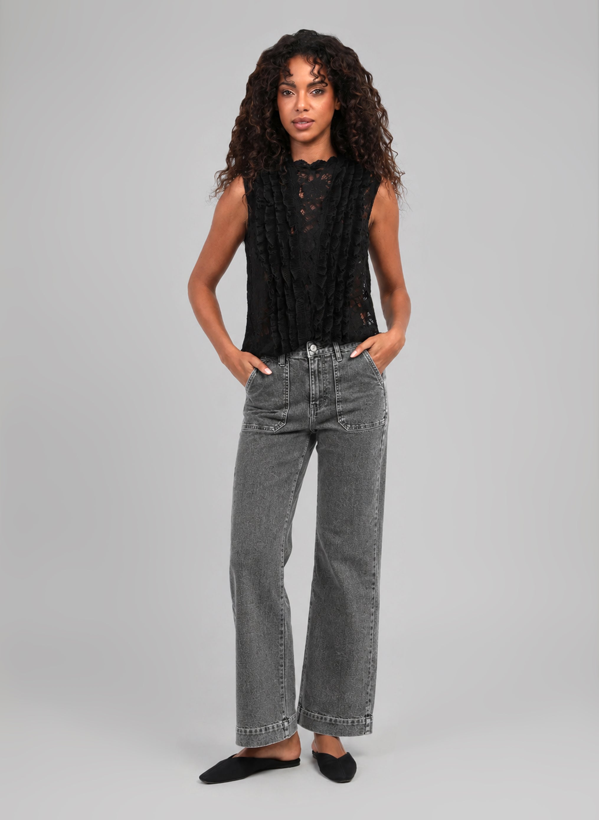 PANTALON PARMY JEAN anthracite
