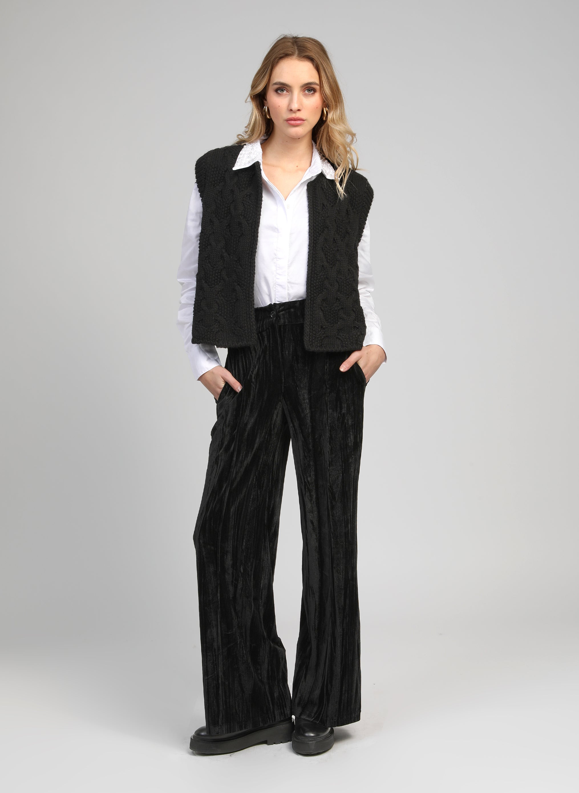 PANTALON PATRILOU noir