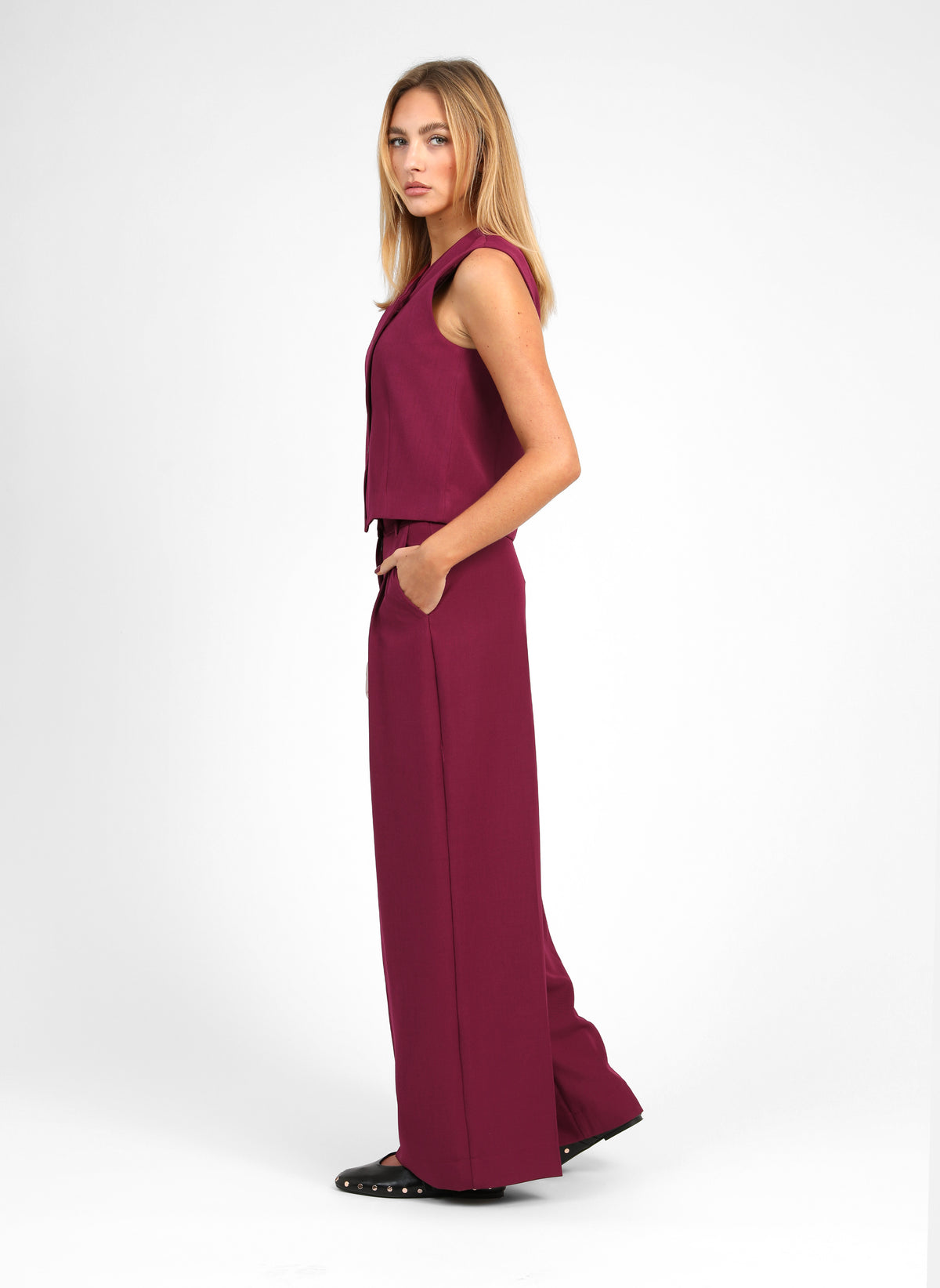 PANTALONES PEMY color frambuesa