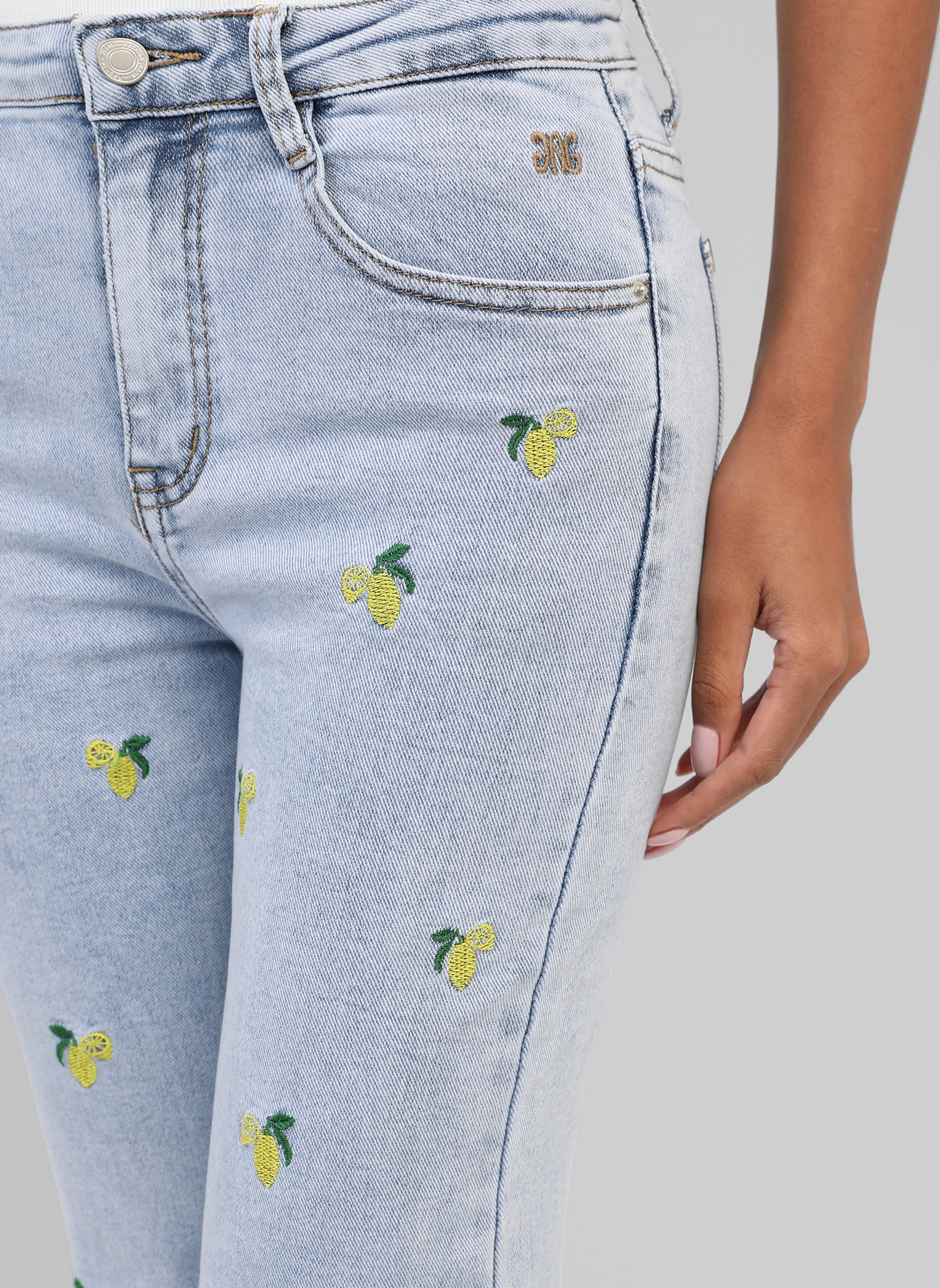 PANTALON PICITRON JEAN bleu clair