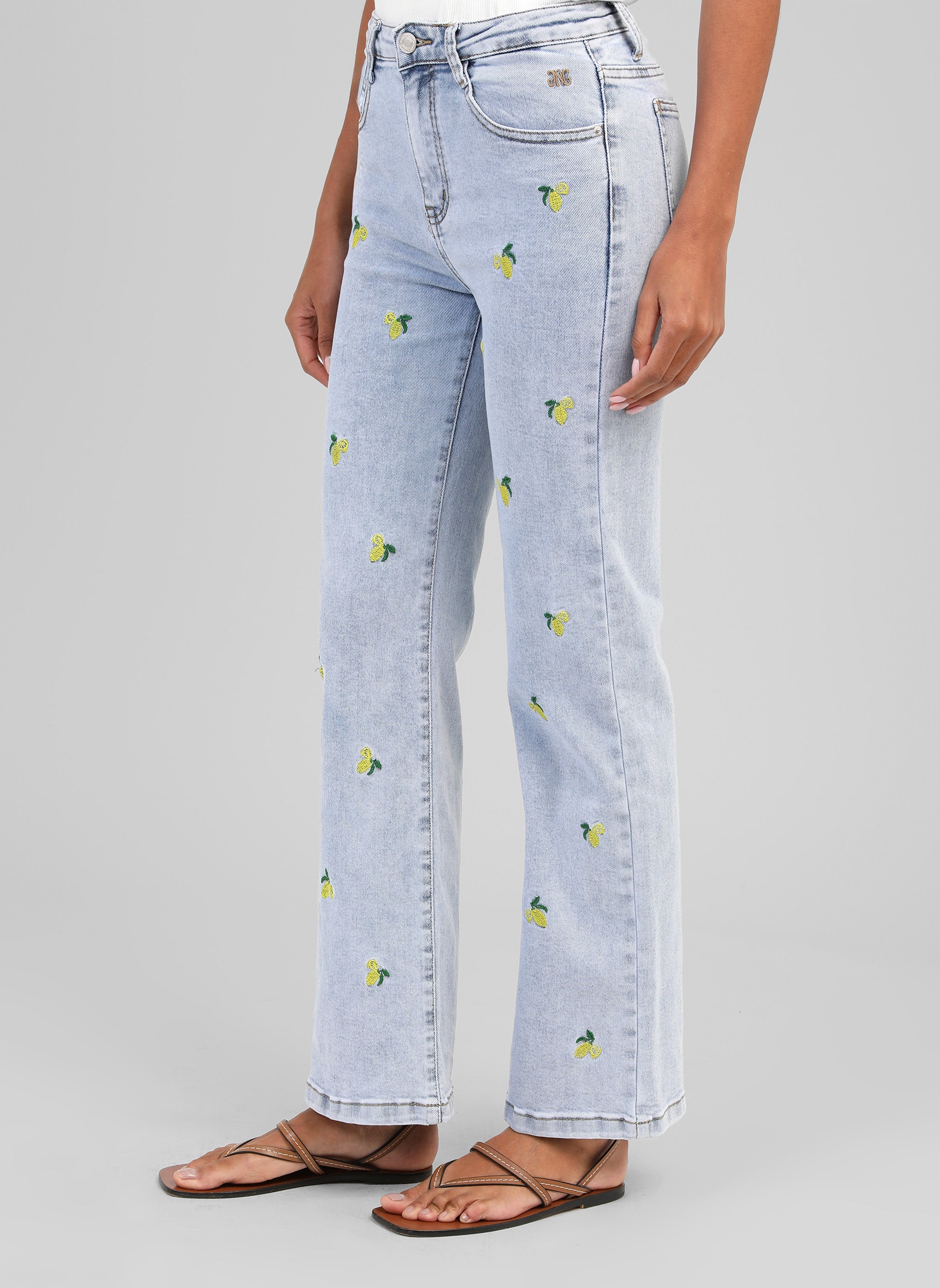 PANTALON PICITRON JEAN bleu clair