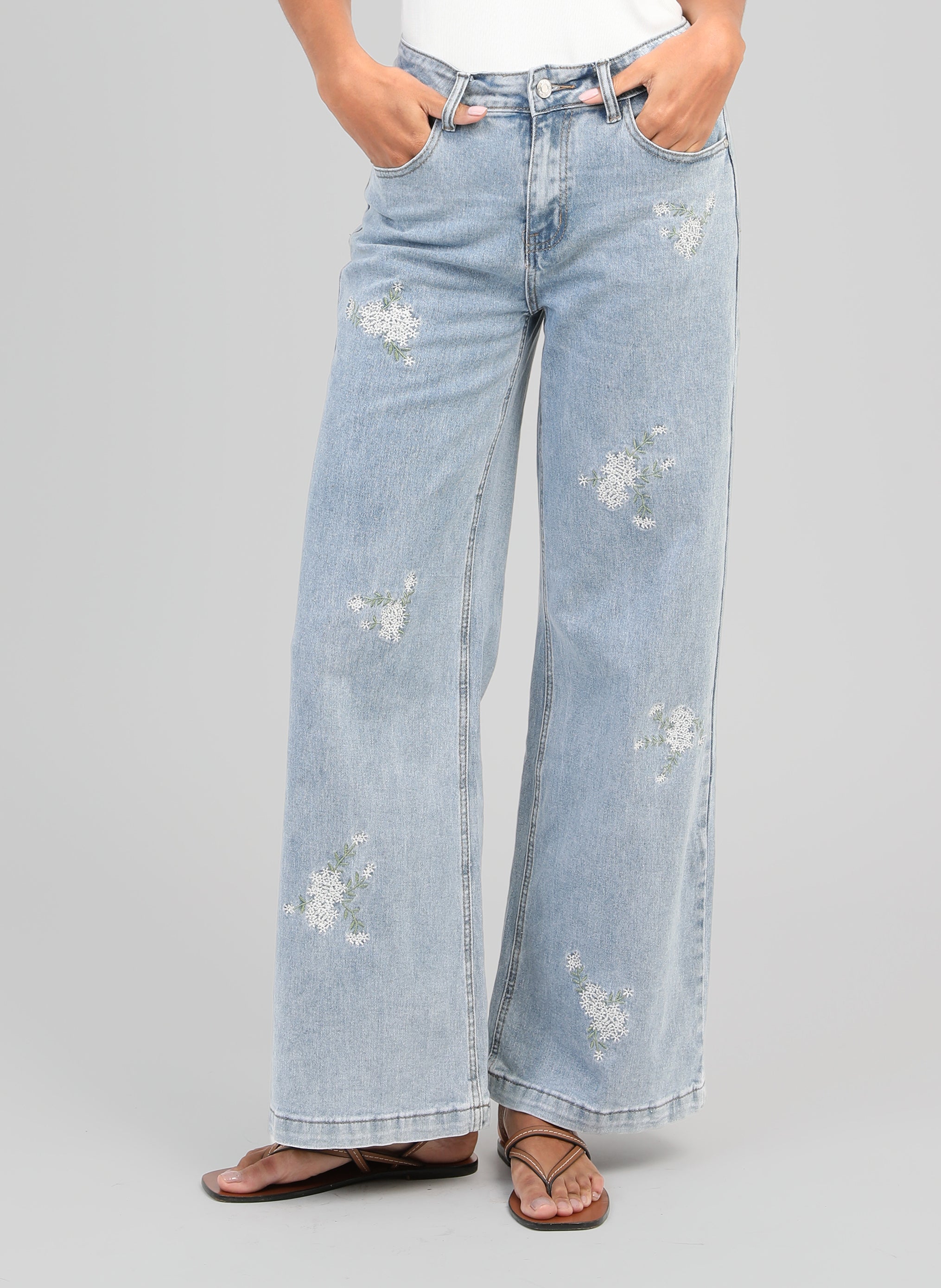PANTALON PAFLI bleu
